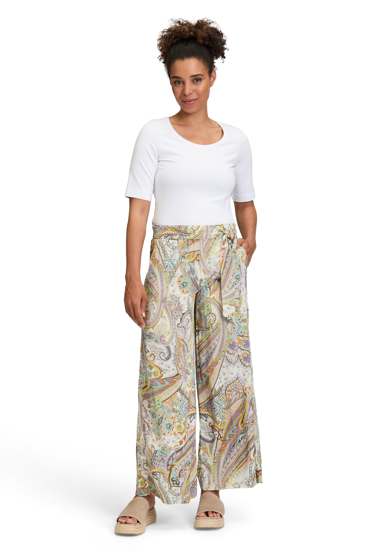 Cartoon Palazzohose »Cartoon Palazzo-Hose mit Gummizug«, Bindeband