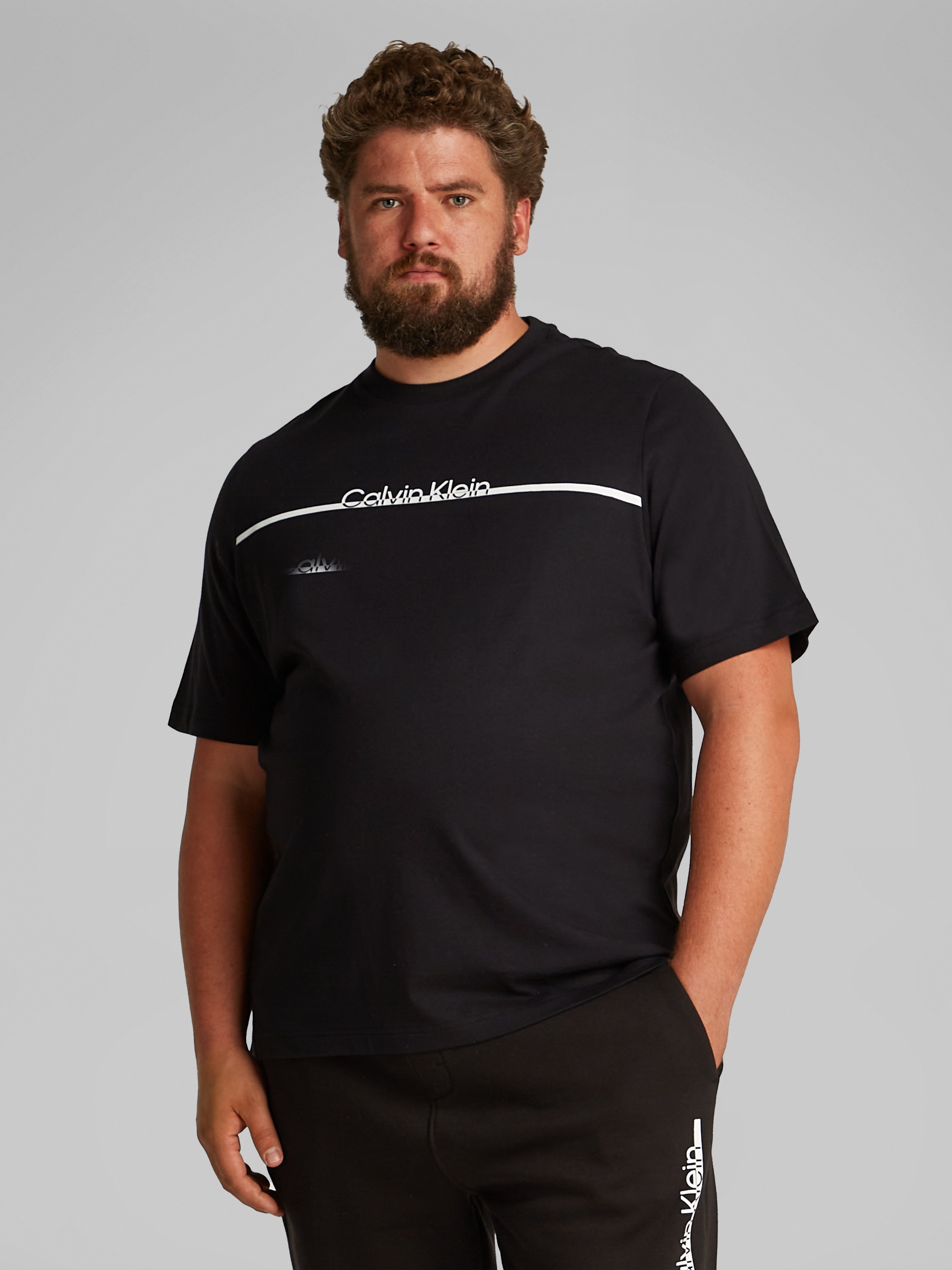 Calvin Klein Big&Tall Calvin KLEIN Big&Tall Palaidinė apvali...