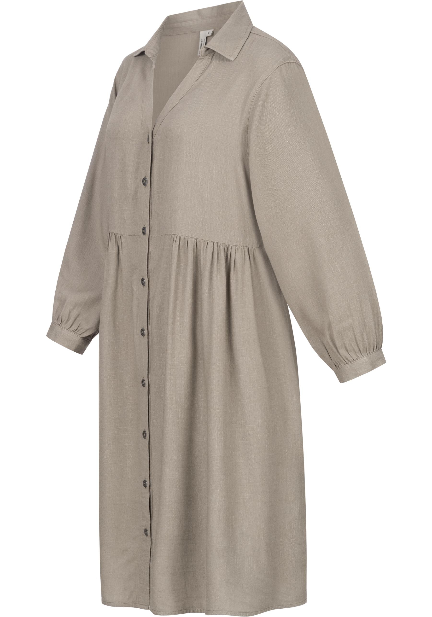 Ragwear Minikleid "Almu" Ohne Taschen Leichtes Langarmkleid mit Blumenmuste günstig online kaufen
