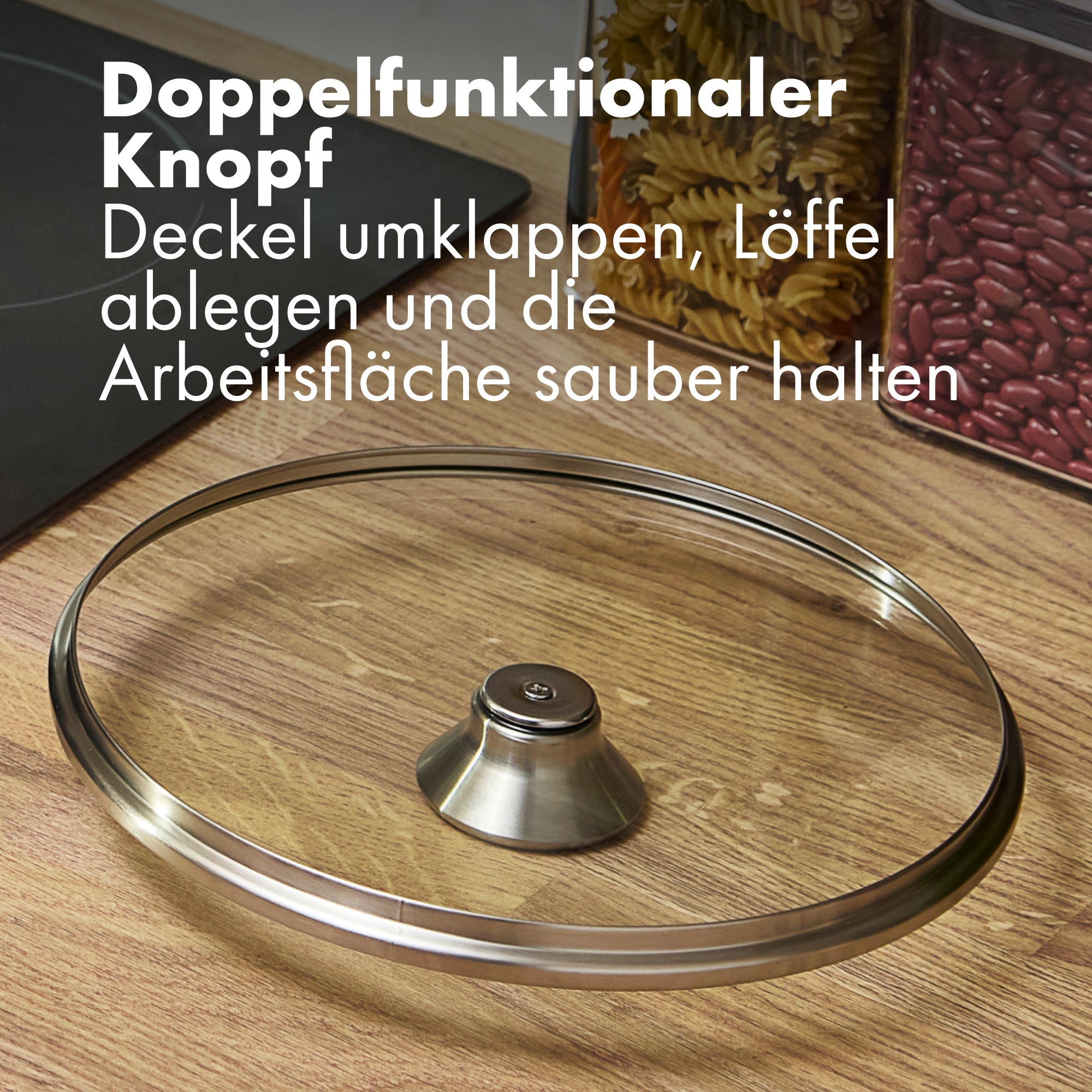OXO Good Grips Kochtopf »Ceramic Professional Antihaft-Topf 24 cm mit Deckel« 1 tlg. Edelstahl | Keramik