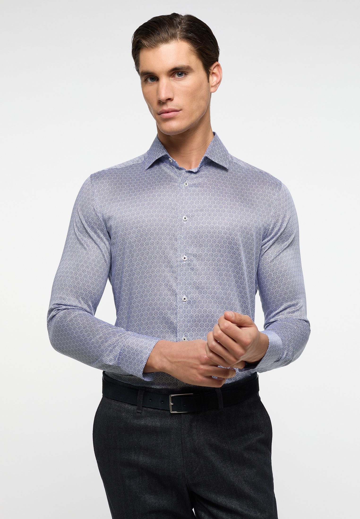 Eterna Langarmhemd "SLIM FIT" EASY IRON (bügelleicht) günstig online kaufen