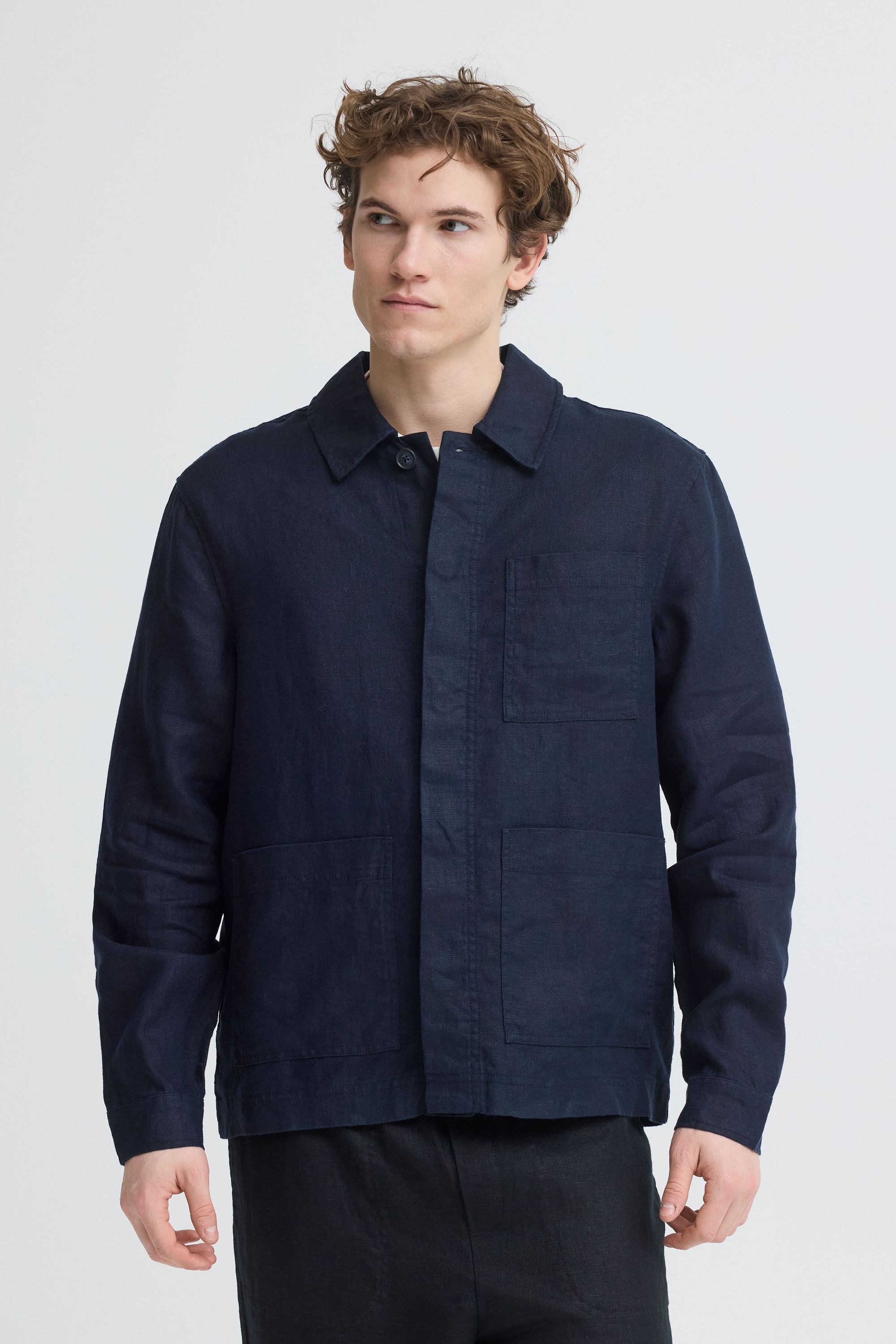 Casual Friday Hemdjacke »Hemdjacke CFEvensen Linen Mix«