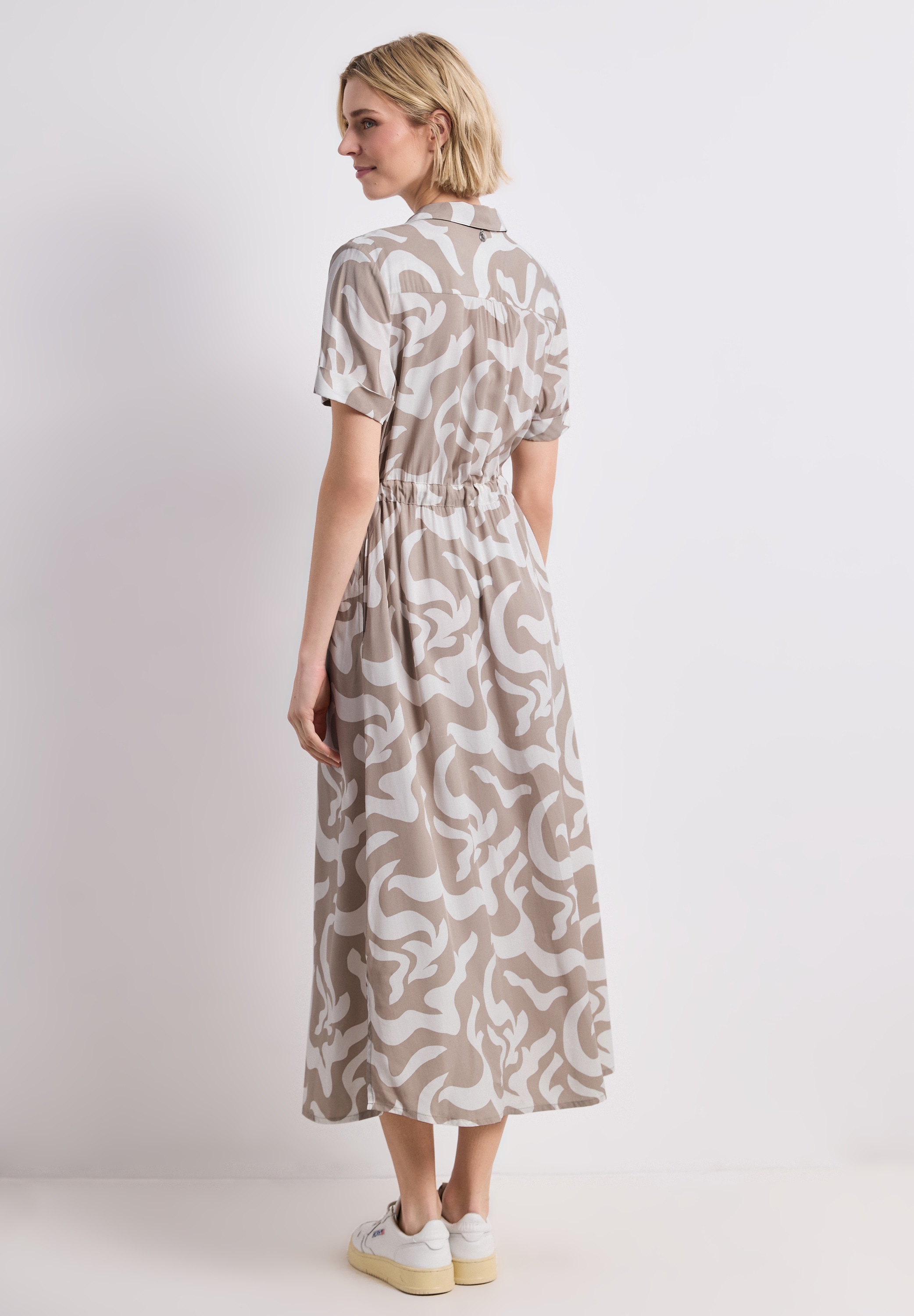 STREET ONE Maxikleid Eingrifftaschen aus Viskose