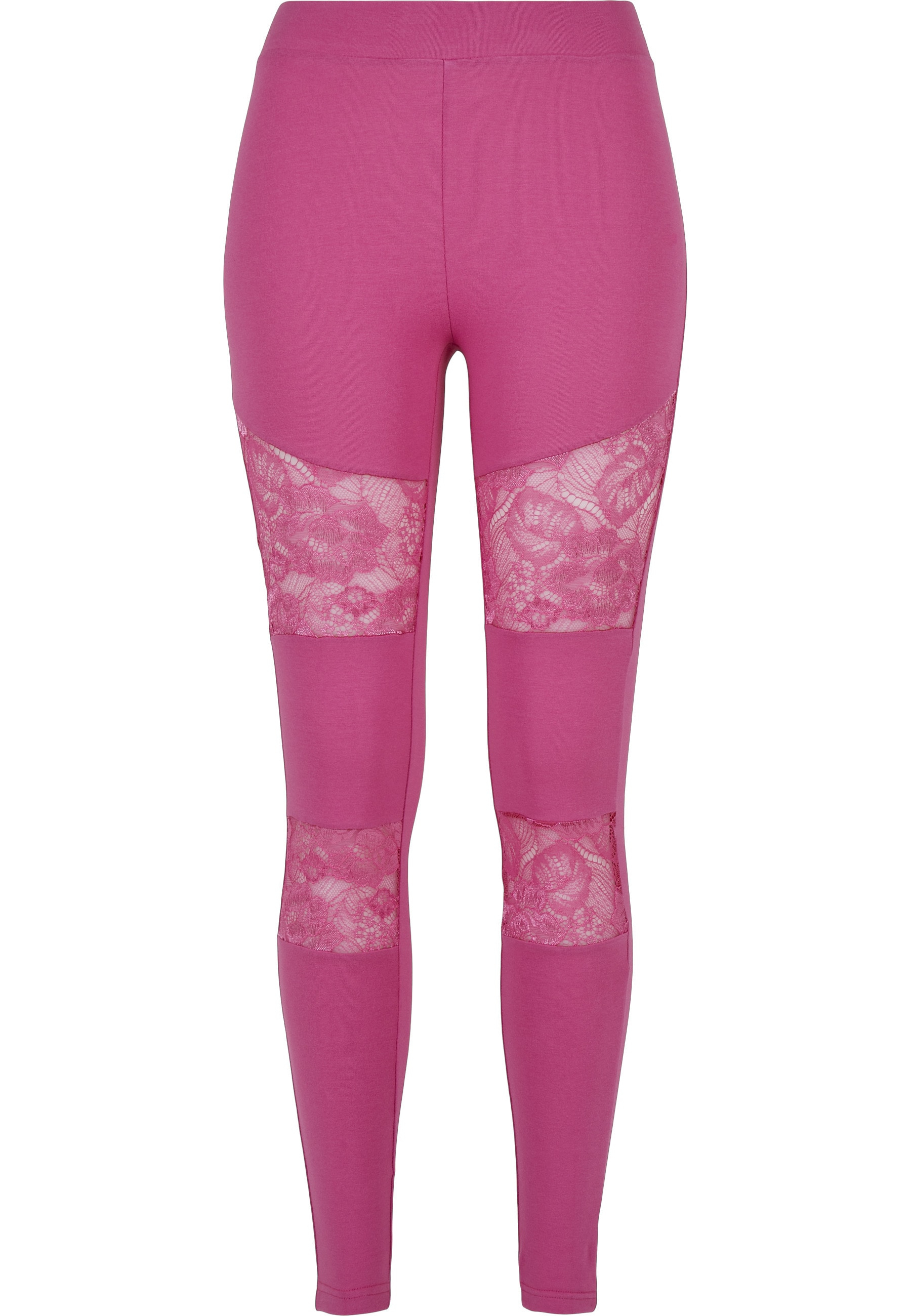 URBAN CLASSICS Leggings "Urban Classics Damen Ladies Laces Inset Leggings" günstig online kaufen