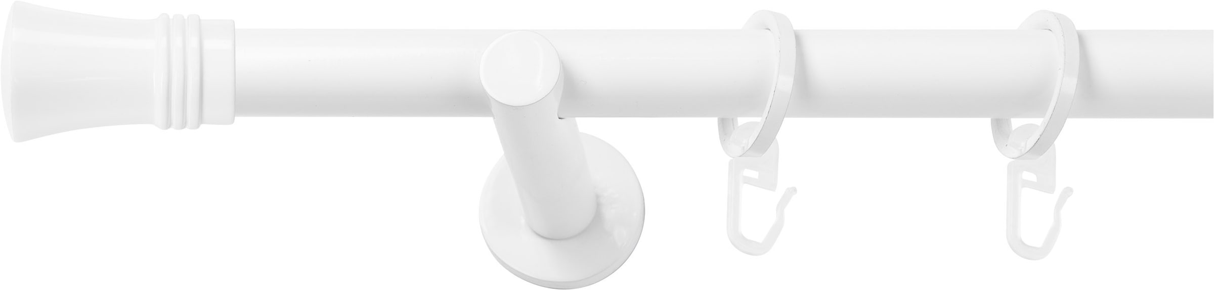 SN DECO GROUP Gardinenstange Ø 19 mm 1 läufig-läufig Fixmaß;kürzbar