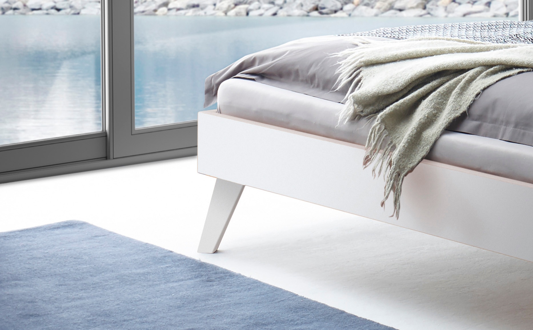 Thumbnail - HASENA Holzbett "Calvari" mit einer Fußhöhe von 20 cm