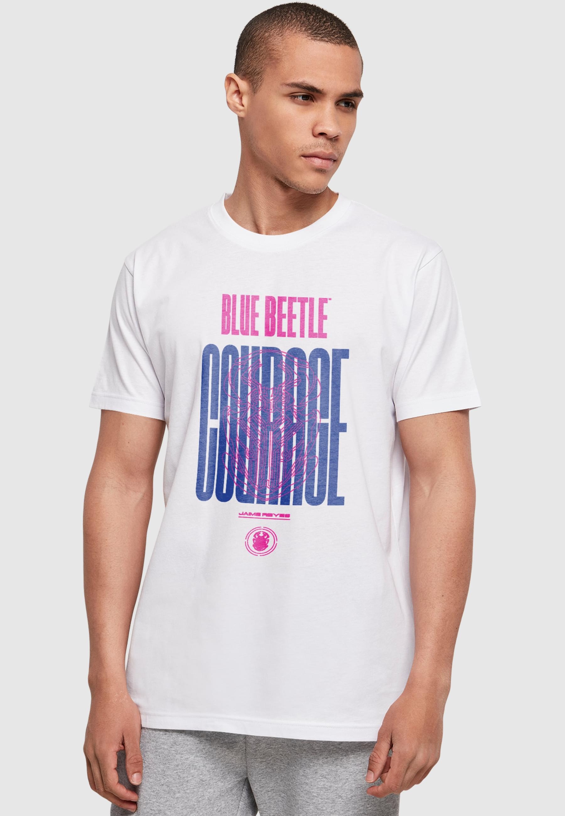 ABSOLUTE CULT T-Shirt "ABSOLUTE CULT Herren Blue Beetle - Courage Basic T-S günstig online kaufen