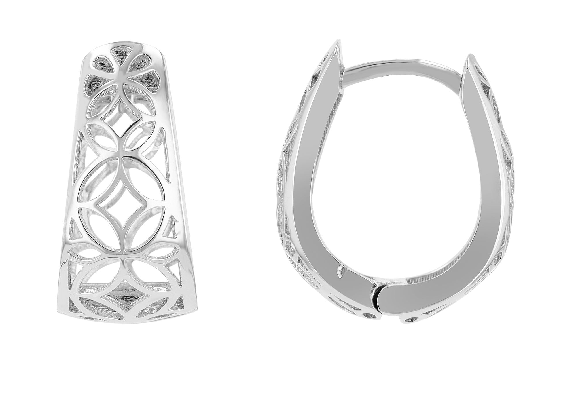 Adelia´s Klappcreolen »Ohrringe – Klappcreole aus 925 Silber« Ideal als Geschenk für besondere Anlässe