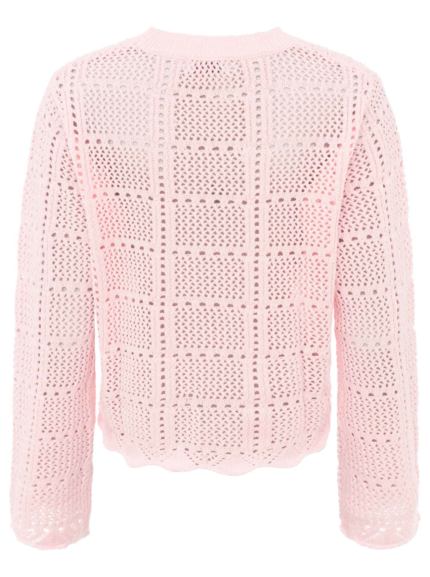 Zwillingsherz Strickpullover »"Lochstrick"« mit Lockstrickmotiv