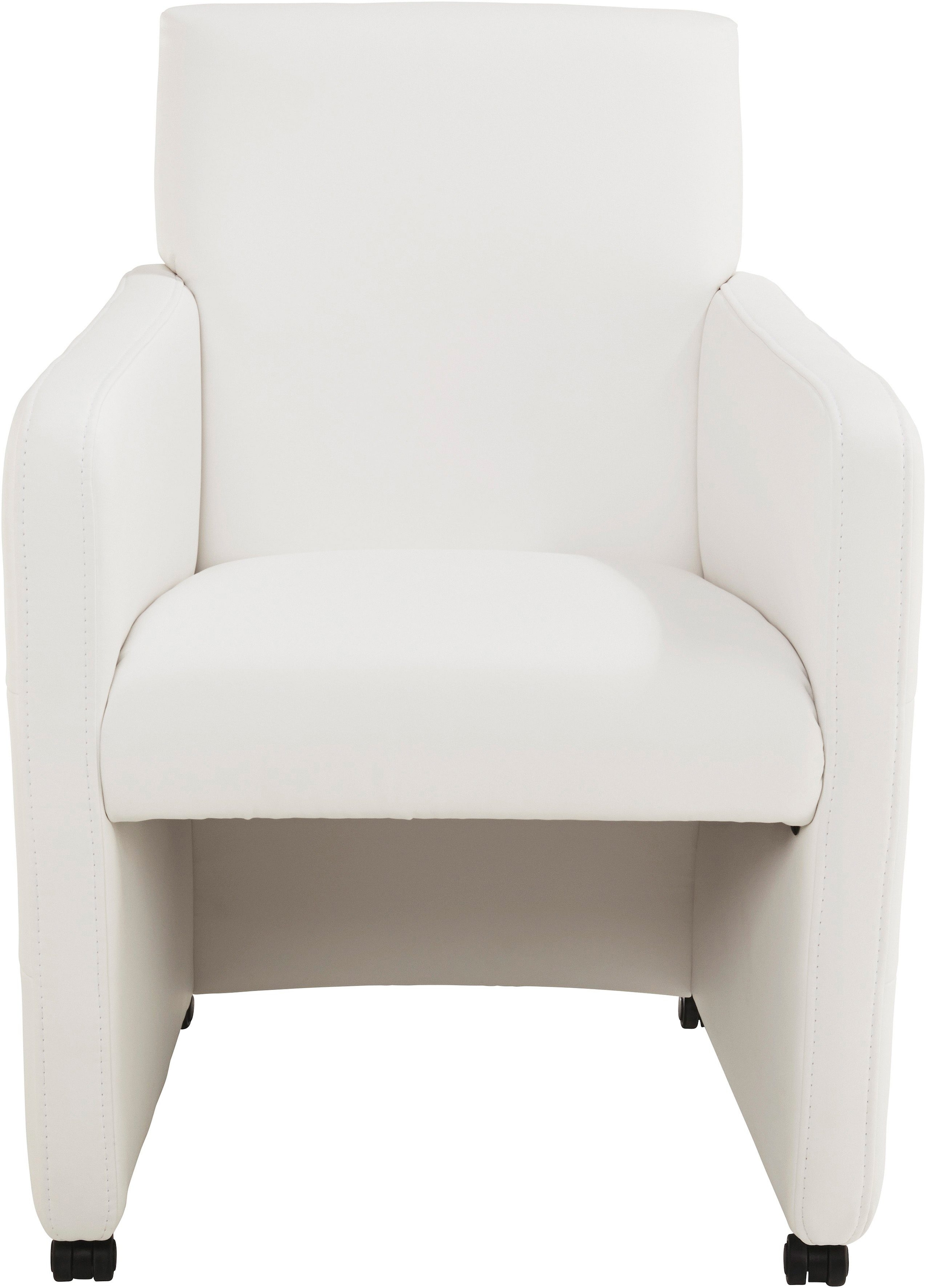 exxpo - sofa fashion Esszimmersessel "Barista, Loungesessel auf Rollen mit günstig online kaufen