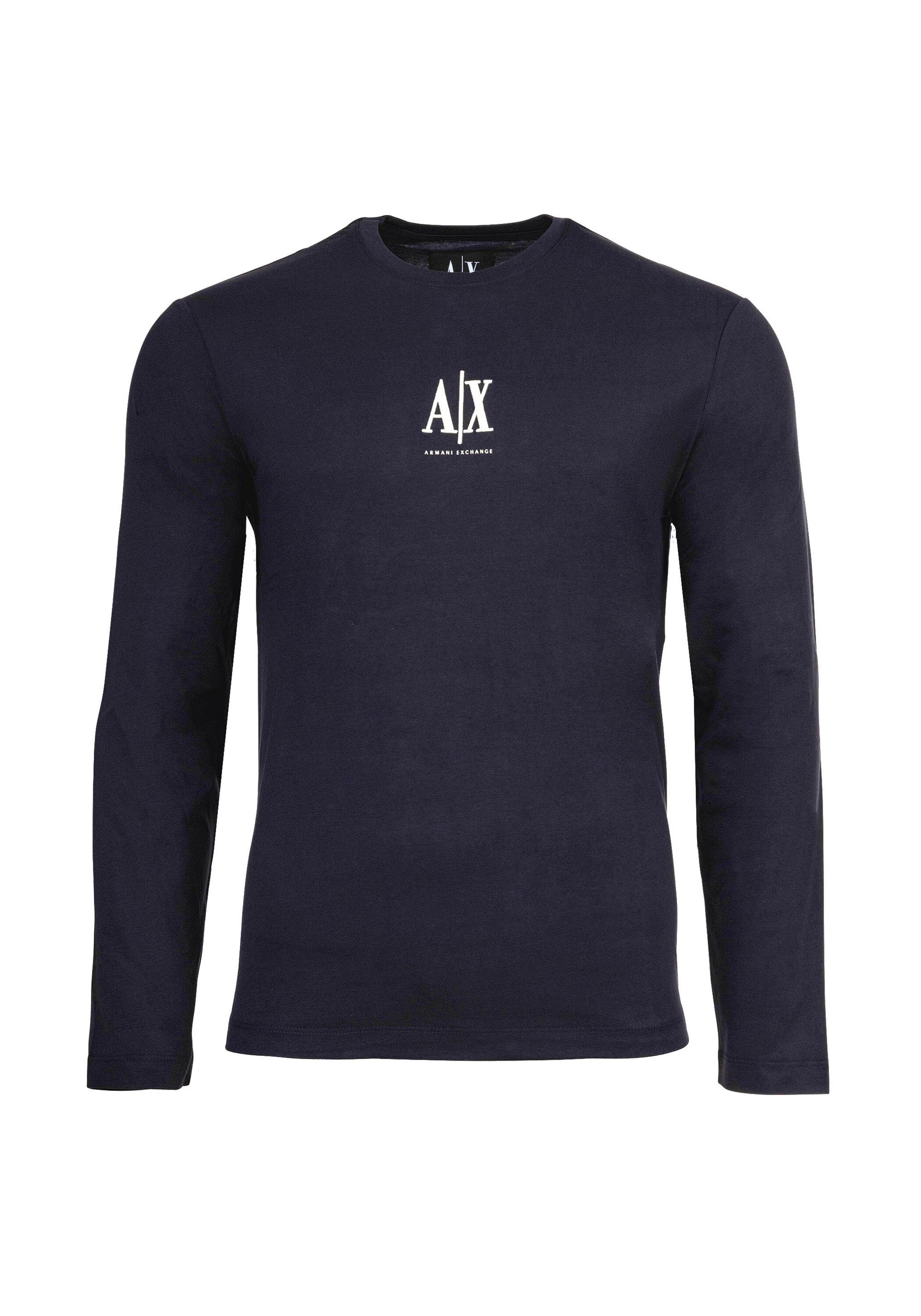 ARMANI EXCHANGE Herren Longsleeve "Longsleeve T-SHIRT 1er Pack"dunkelblau, Gr. M, Obermaterial: 100% Baumwolle CO., Shirts