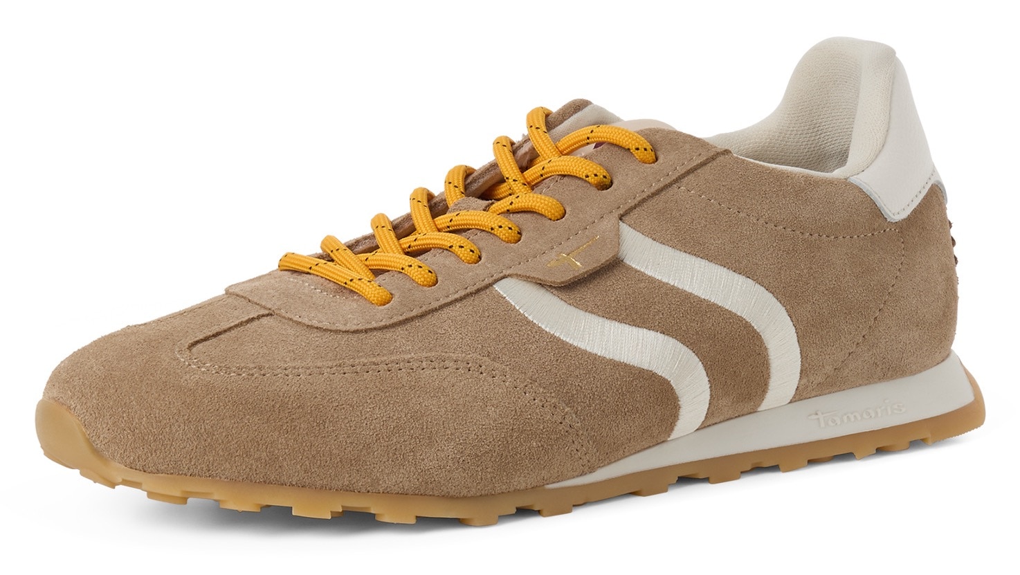 Tamaris Keilsneaker Freizeitschuh, Halbschuh, Schnürer im Retro-Look