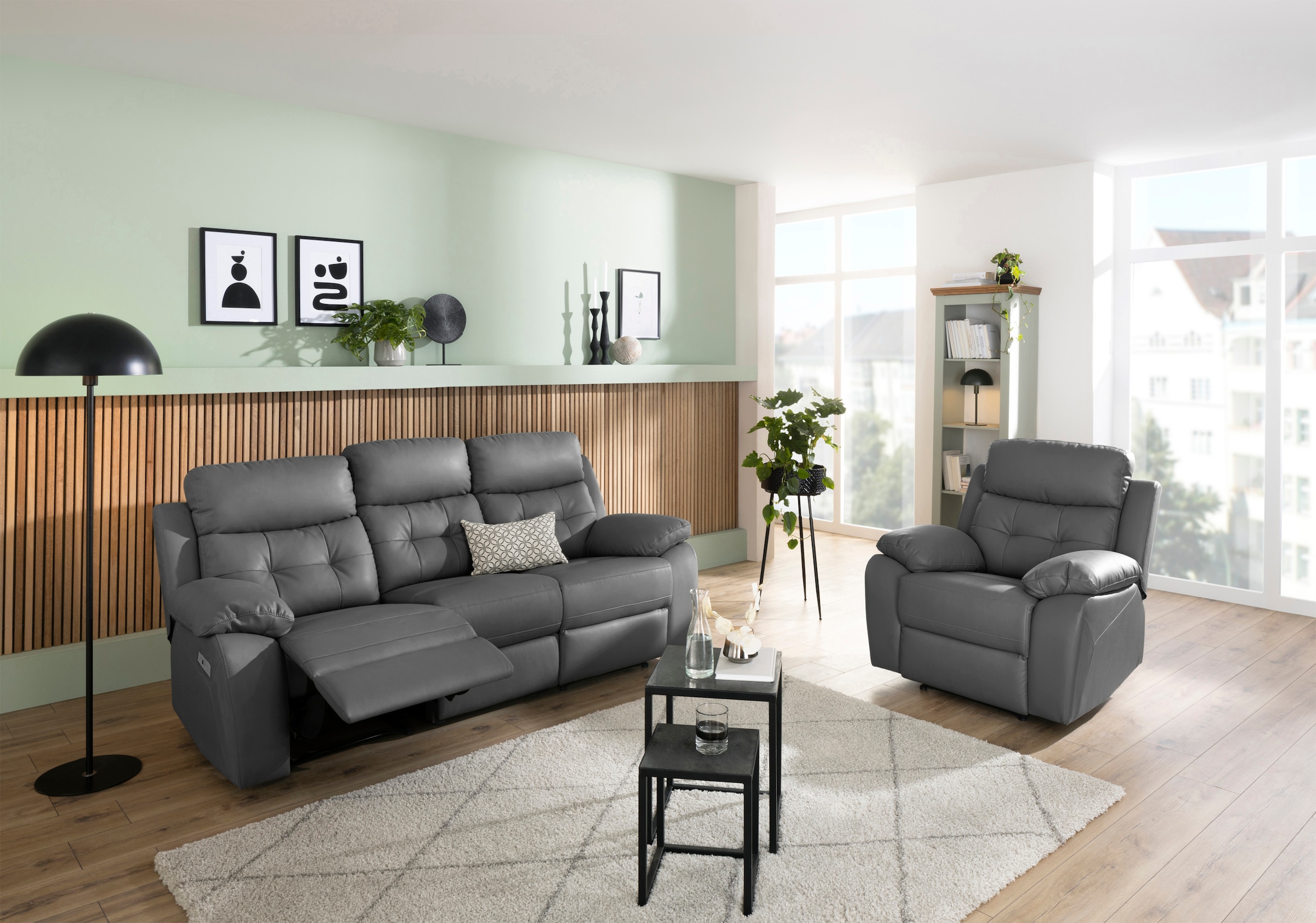 Home affaire Relaxsessel »Lannilis, Sessel mit Schlaffunktion, TV-Sessel für Wohnzimmer«, mit manueller und elektrischer Relaxfunktion