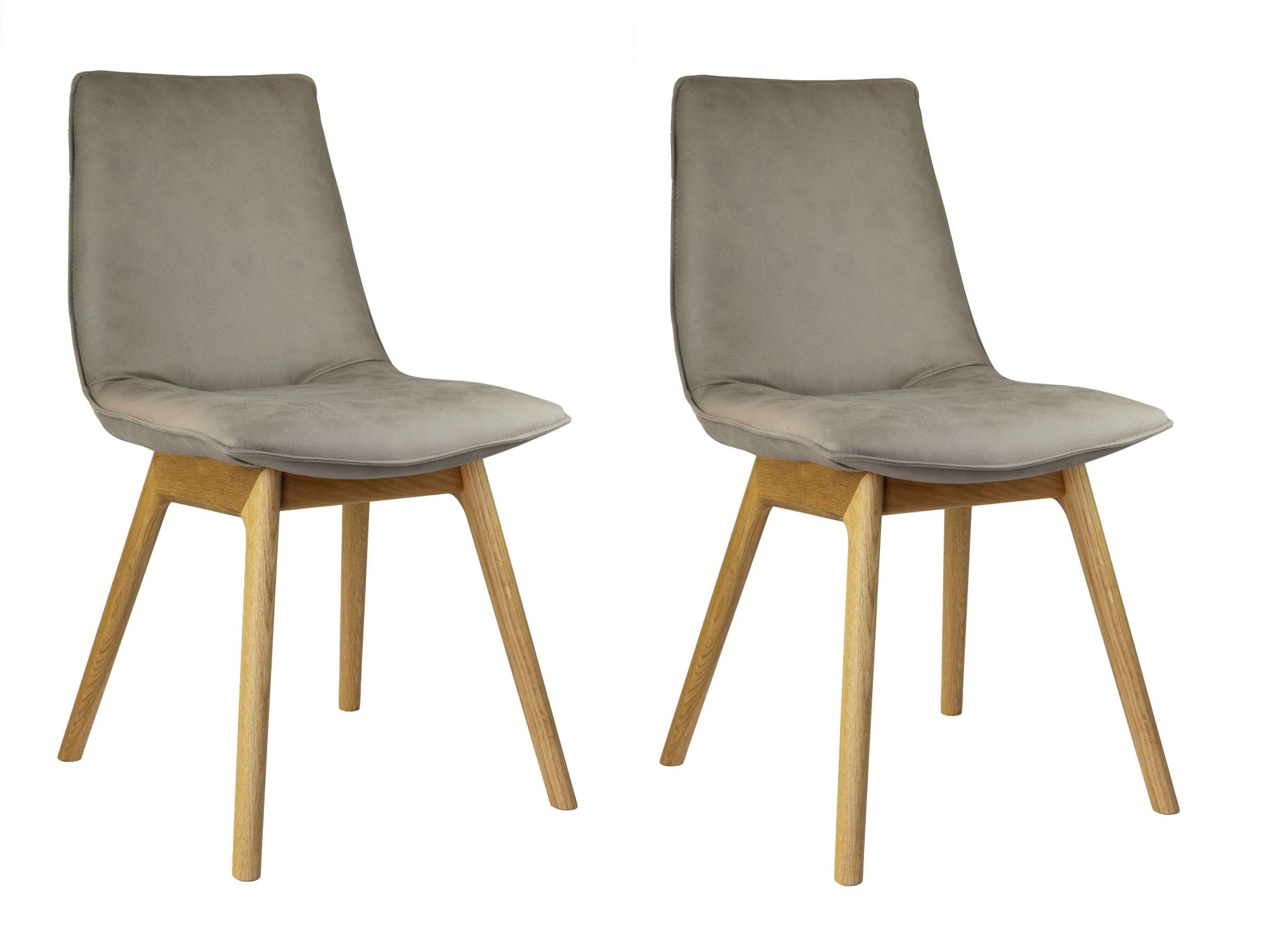 andas Esszimmerstuhl "Ramon", (Set), 2 St., Microfaser, mit Massivholzbeine günstig online kaufen