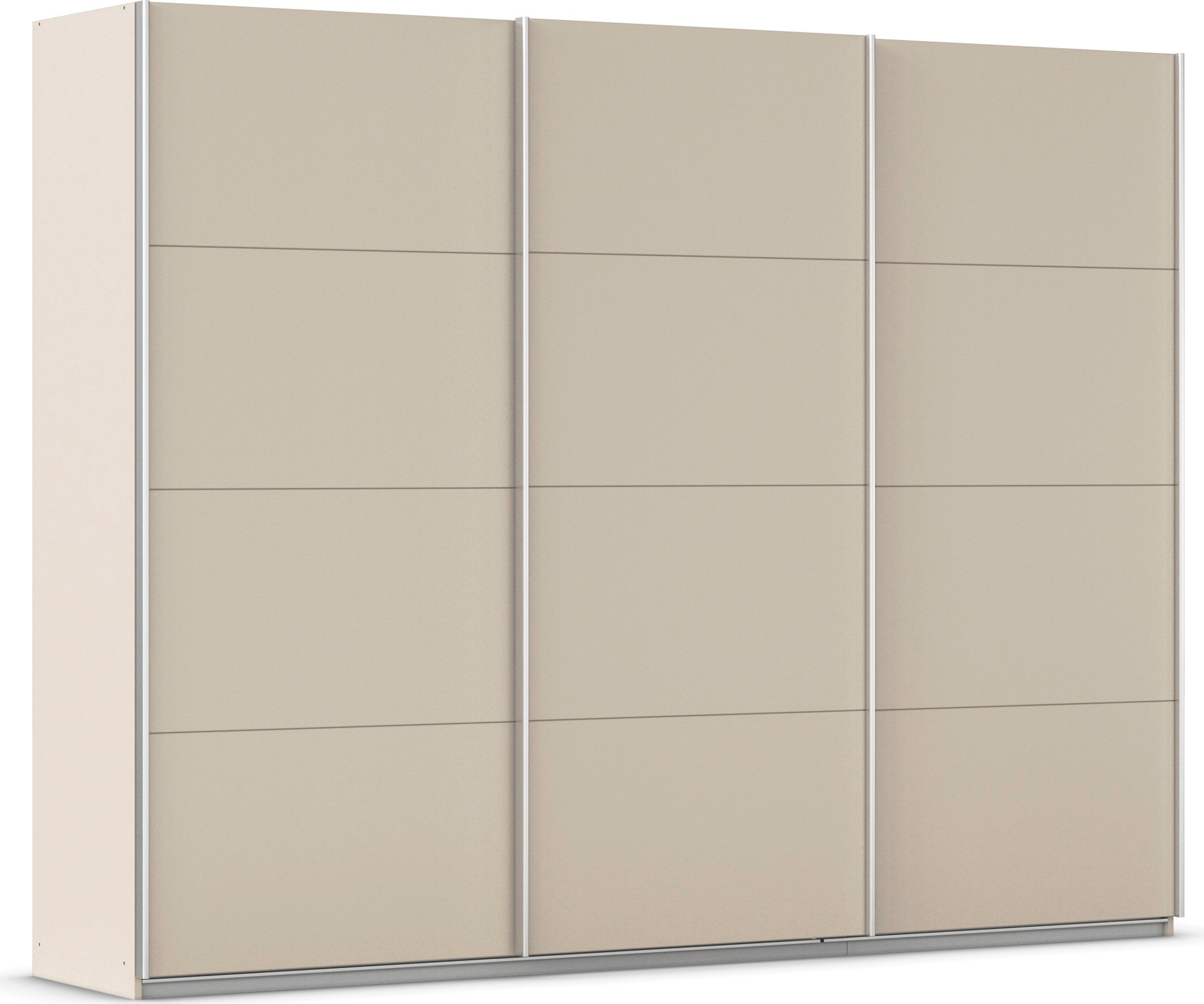 OTTO home Schwebetürenschrank "Kleiderschrank Schrank Garderobe AGORDO mit Dekor- oder Hochglanzfront" Breiten 203/271/315/360 cm in drei Griff-Farben - NEU: Farbe SCHWARZ, in 4 Breiten und 2 Höhen MADE IN GERMANY