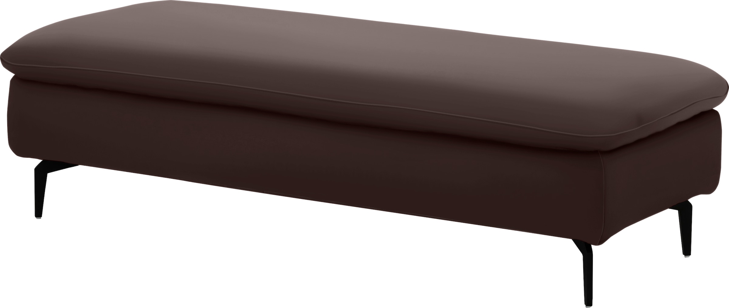 W.SCHILLIG Ecksofa »valentinoo, Designsofa, bequem, elegant und zeitlos, L-Form«, (Set), inklusive Hocker, mit Sitztiefenverstellung, Breite 299 cm