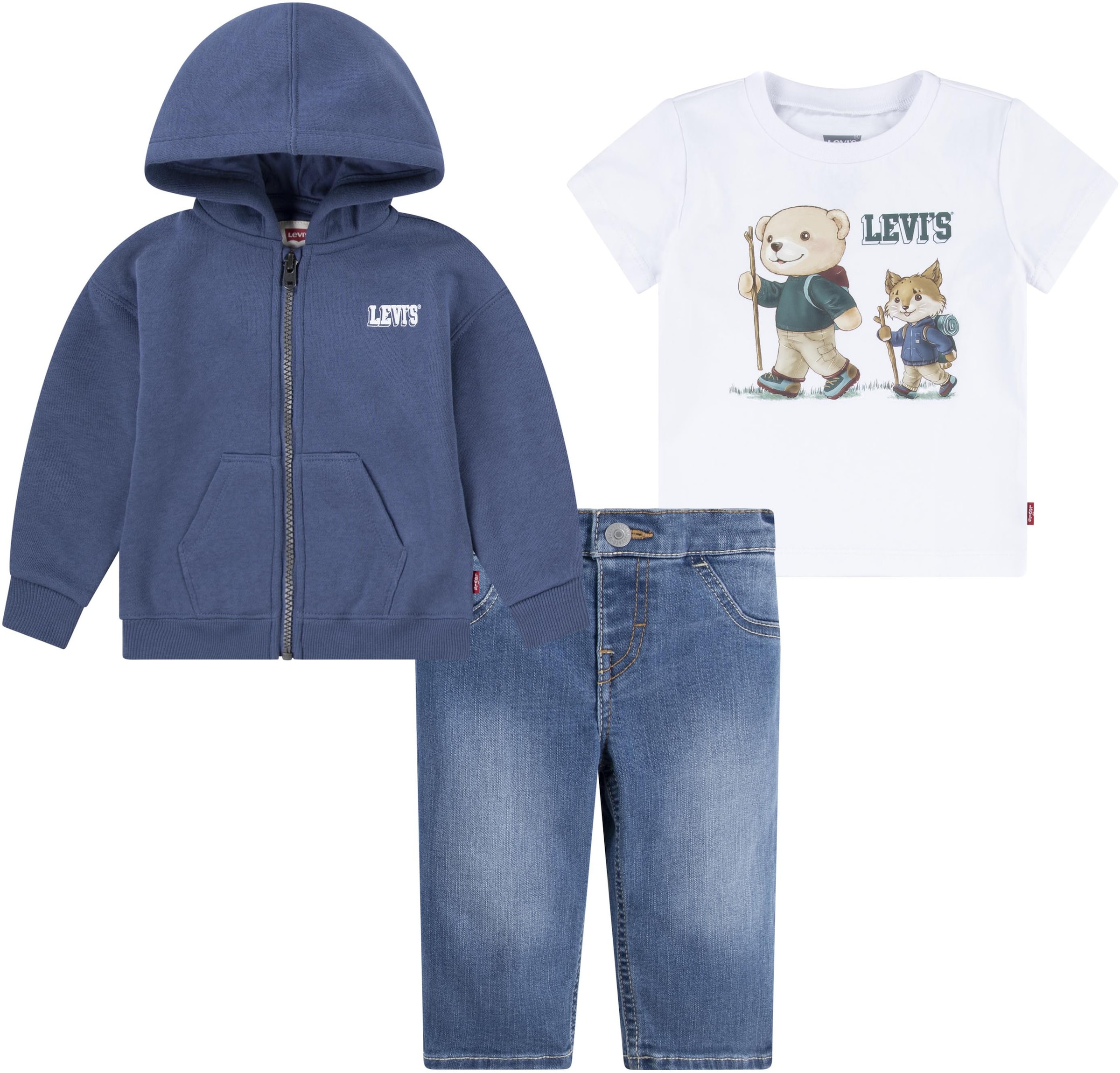 Shirt, Hose & Jäckchen »LVB FULL ZIP HIKING TEE & PANT«, for BOYS