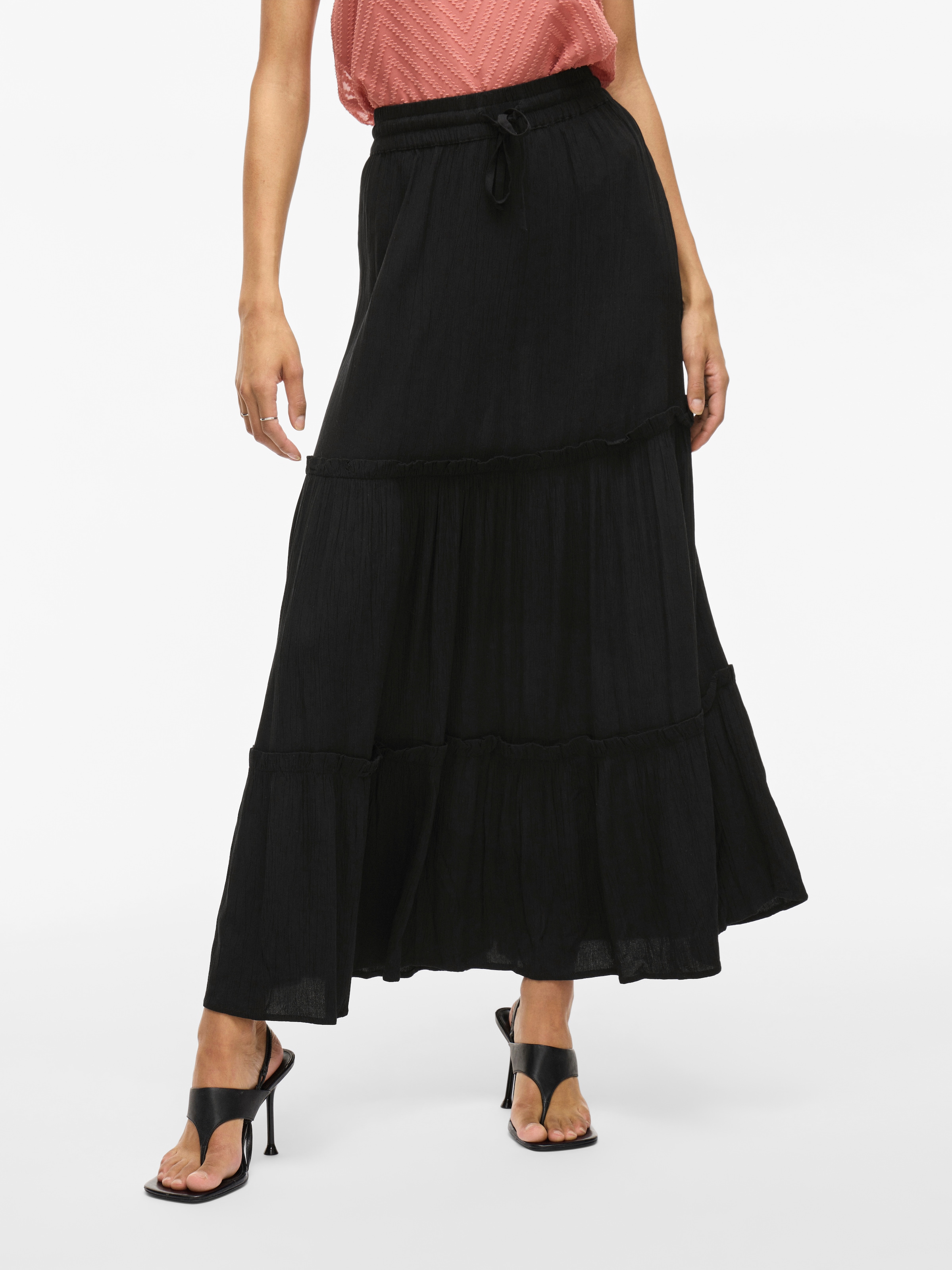 Vila Maxirock "VIMESA HW MAXI SKIRT - NOOS" mit Rüschen günstig online kaufen