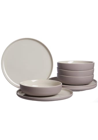 Tafelservice »Teller Set, Geschirr-Set Jasper«, (Set, 8 tlg.)