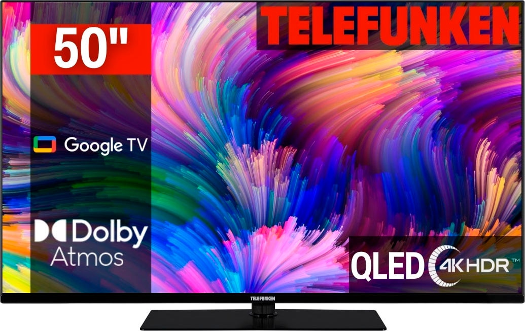 QLED-Fernseher, 126 cm/50 Zoll, 4K Ultra HD, Google TV-Smart-TV