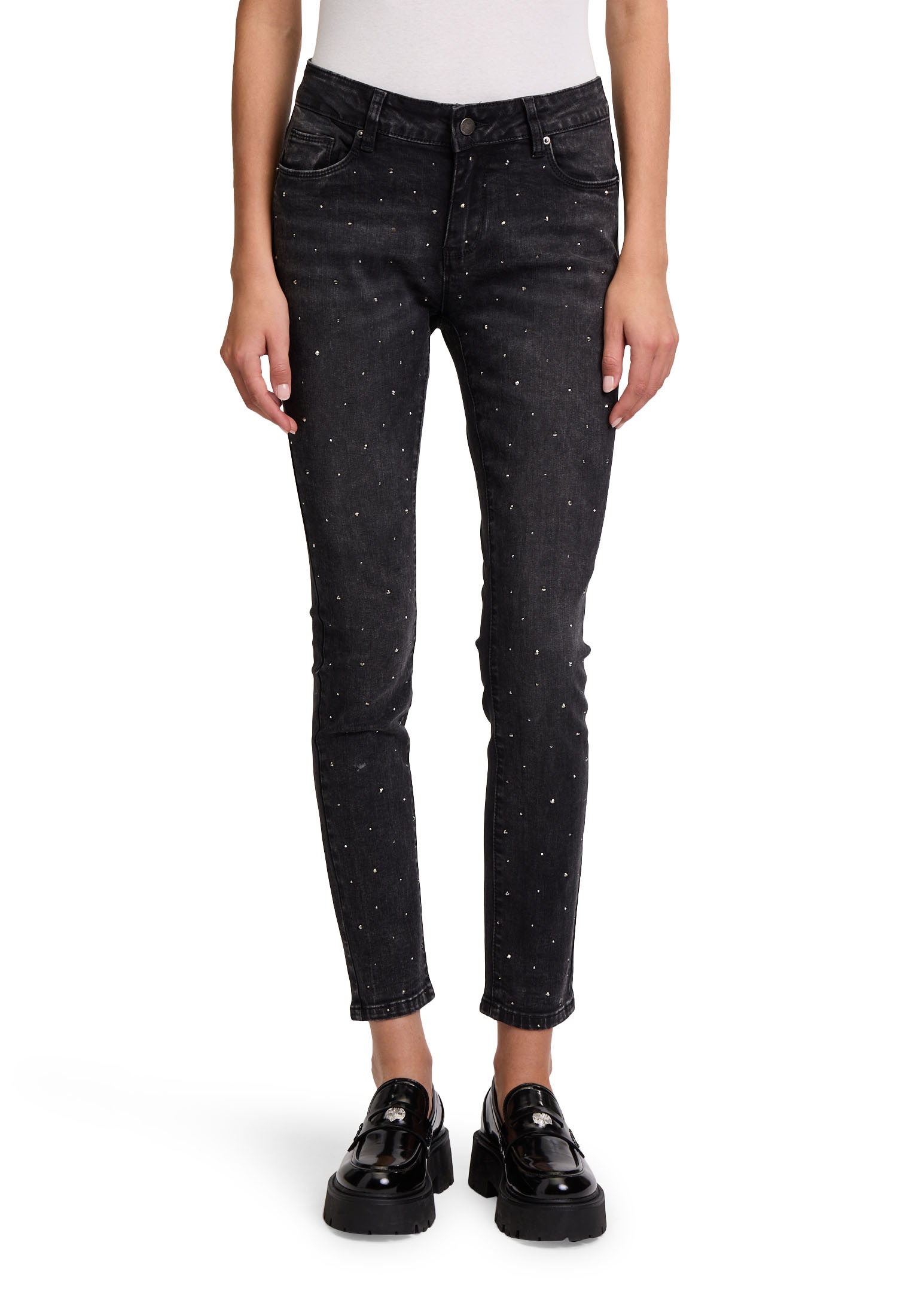 Slim-fit-Jeans »Cartoon Modern fit jeans mit Strass«