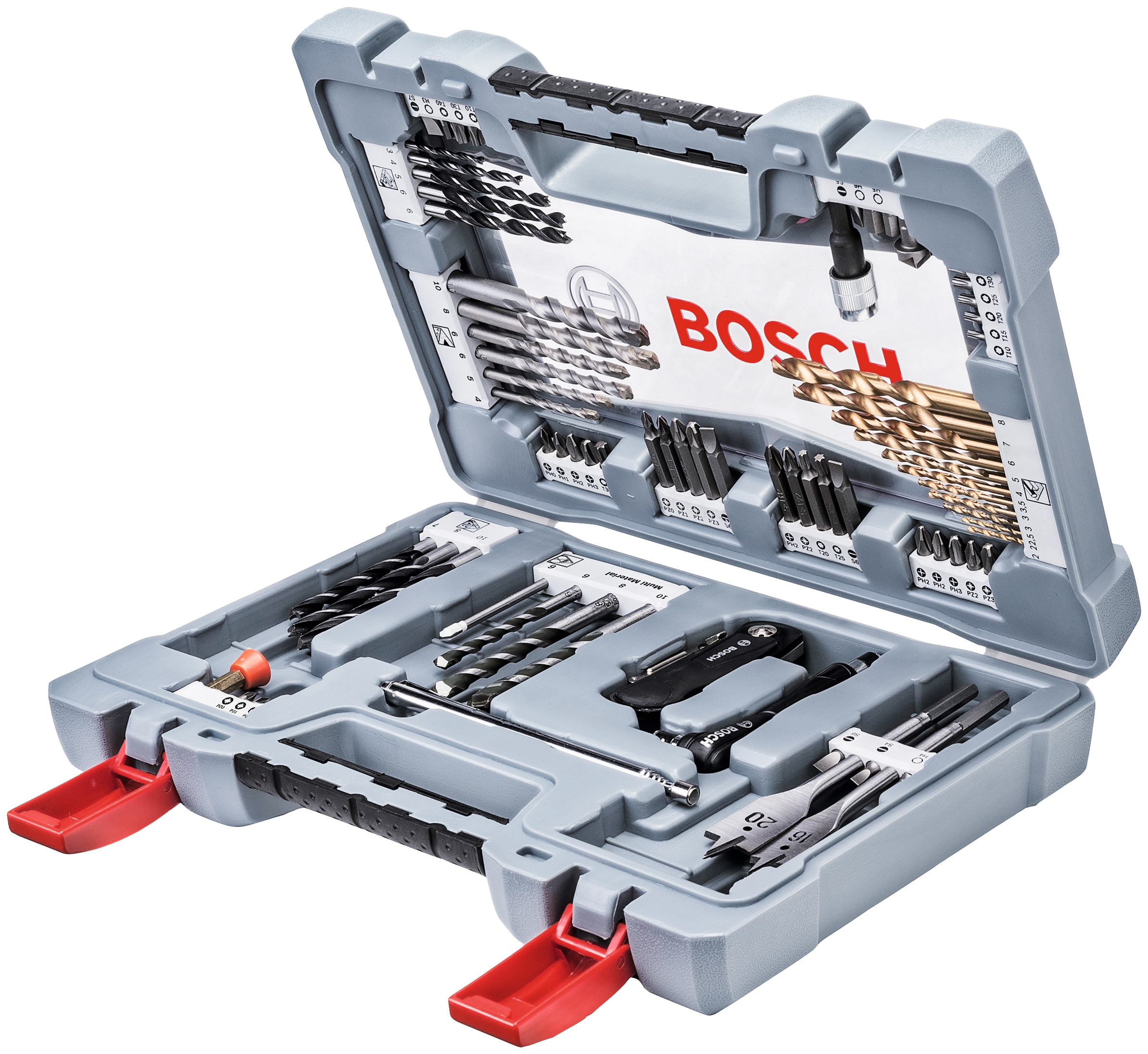 Bosch Professional Werkzeugset "Premium X-Line", 76-tlg., Bohrer- und Schrauber