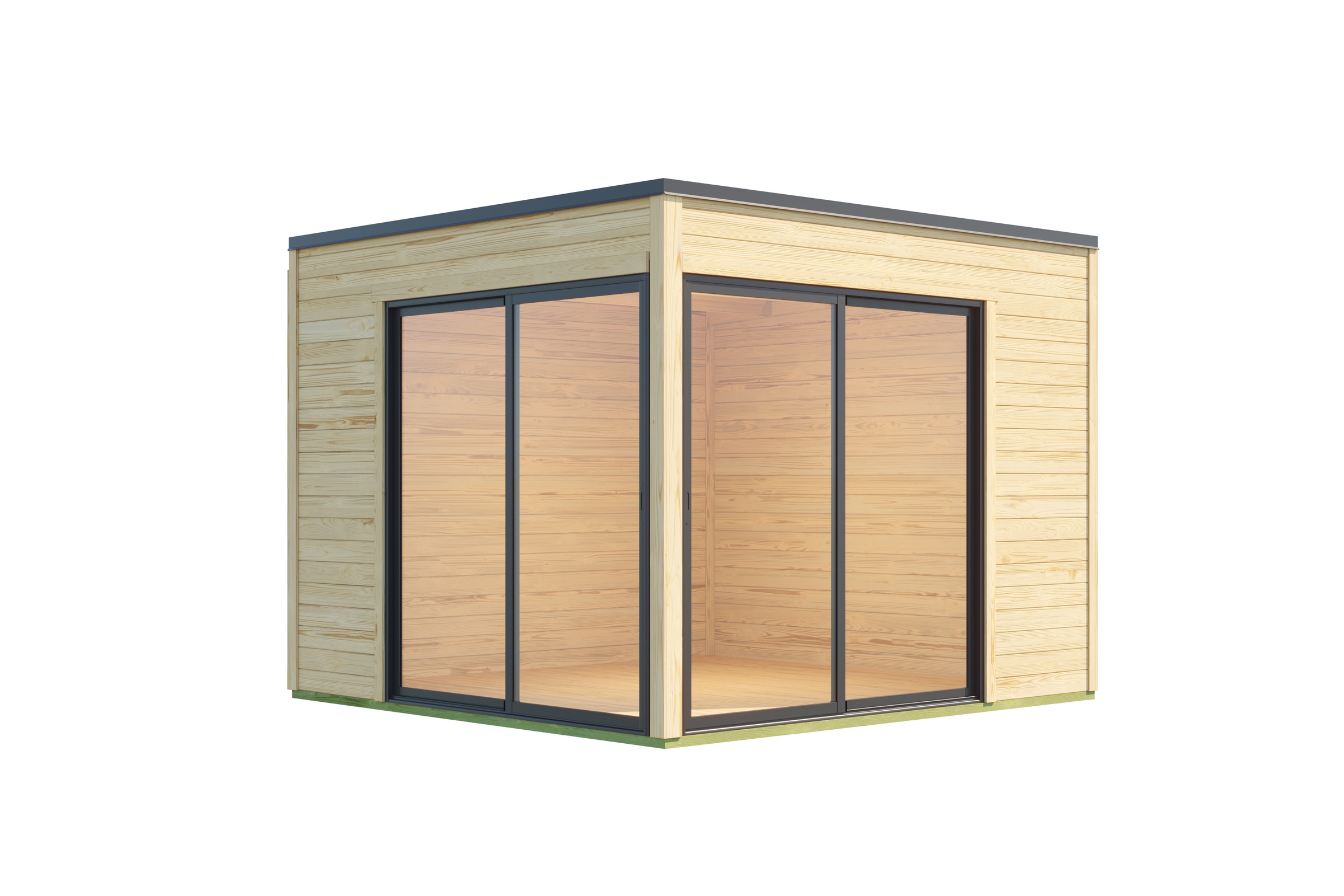 Nordic Holz Gartenhaus "Palermo 3", mit großen Glasflächen günstig online kaufen