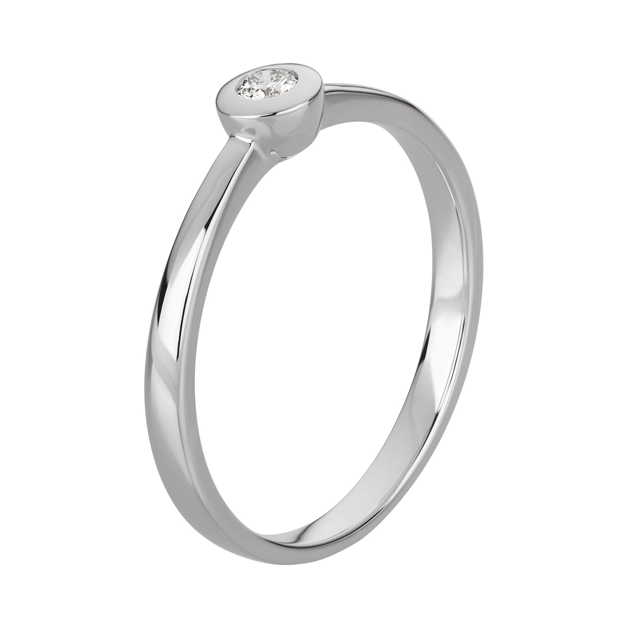 Orolino 750 White Gold Diamond Ring Size 56 2