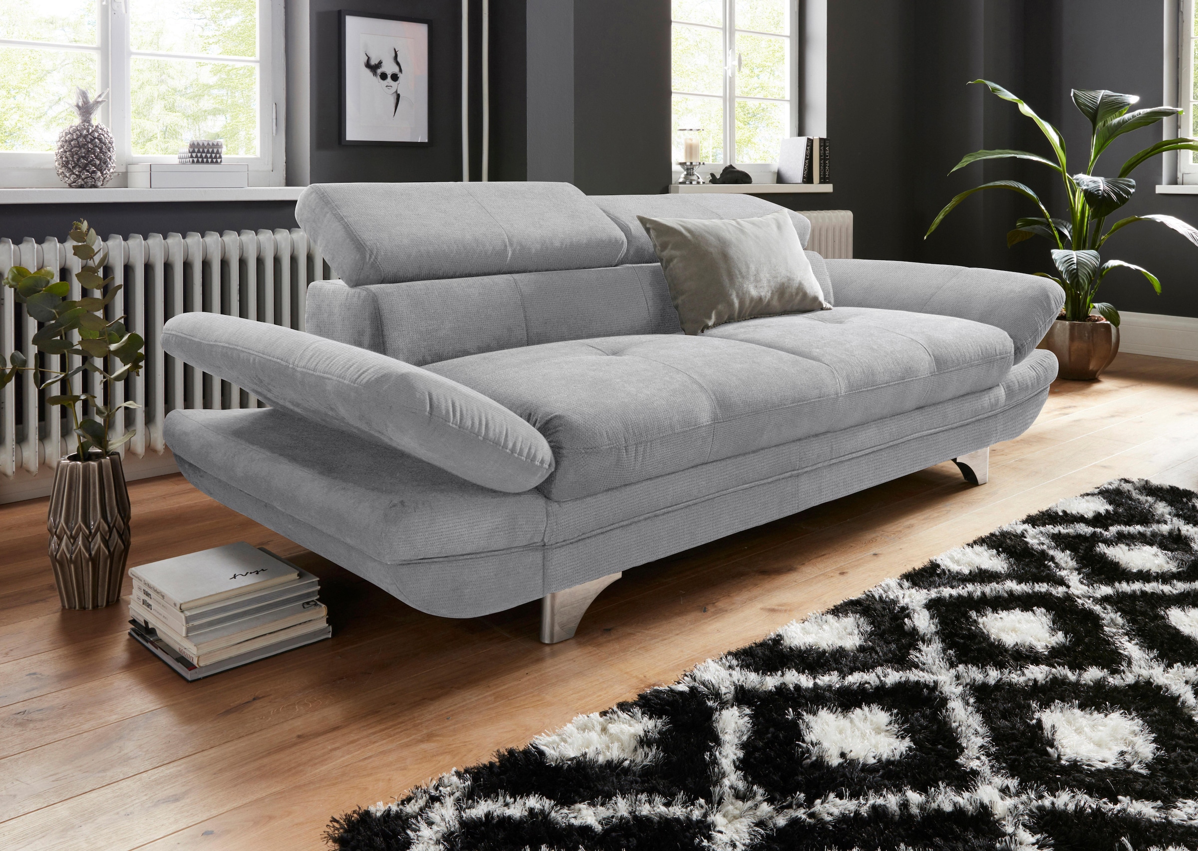 COTTA 3-Sitzer »Enterprise«, Big-Sofa, mit Armteilverstellung & Kopfteilverstellung