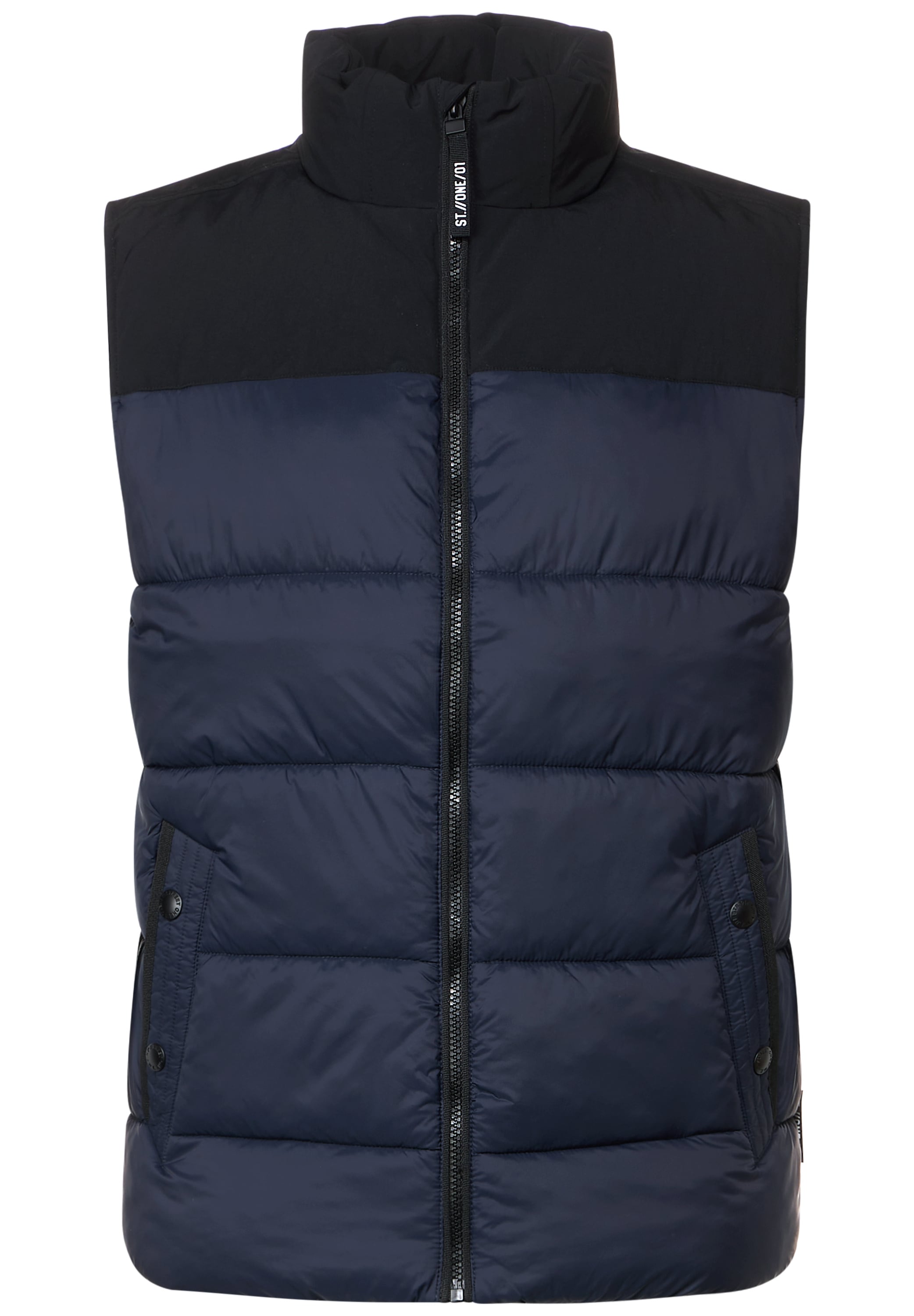 STREET ONE MEN Steppweste, aus softem Materialmix