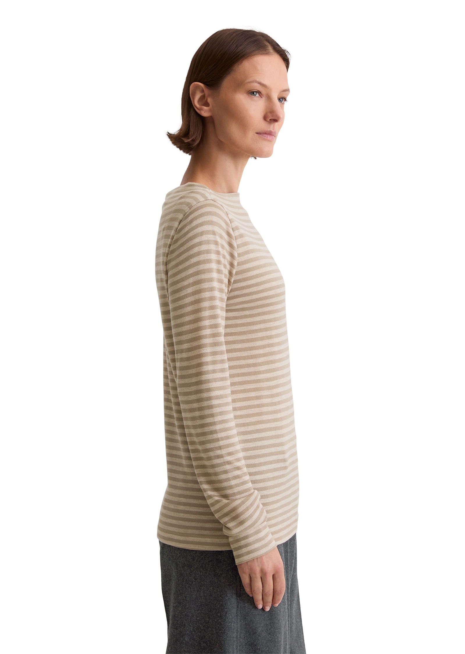 Marc O'Polo Langarmshirt »aus Melange-Jersey«