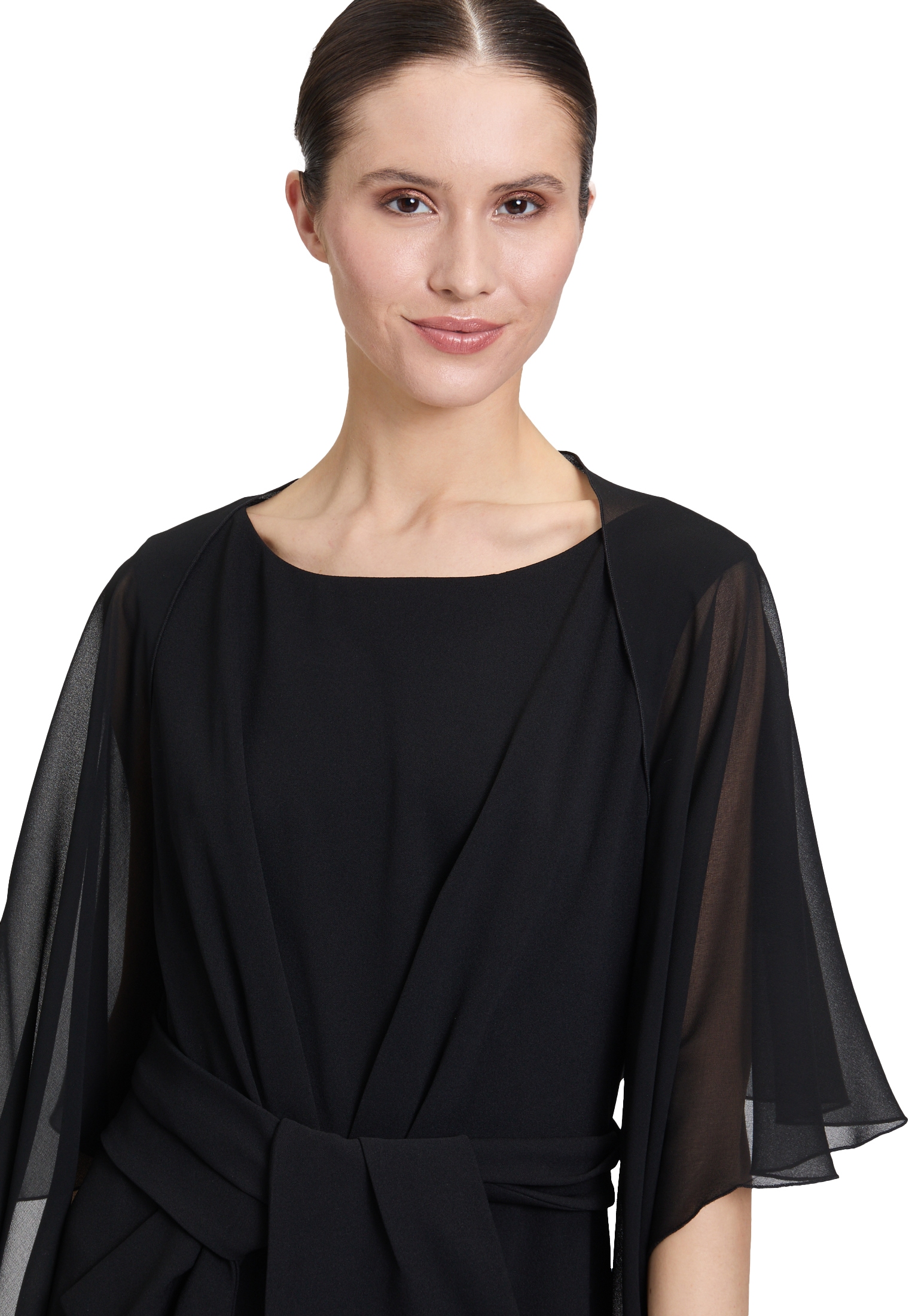 Vera Mont Multifunktionstuch »Vera Mont Damen Chiffonstola mit Volant«, Nahtführung