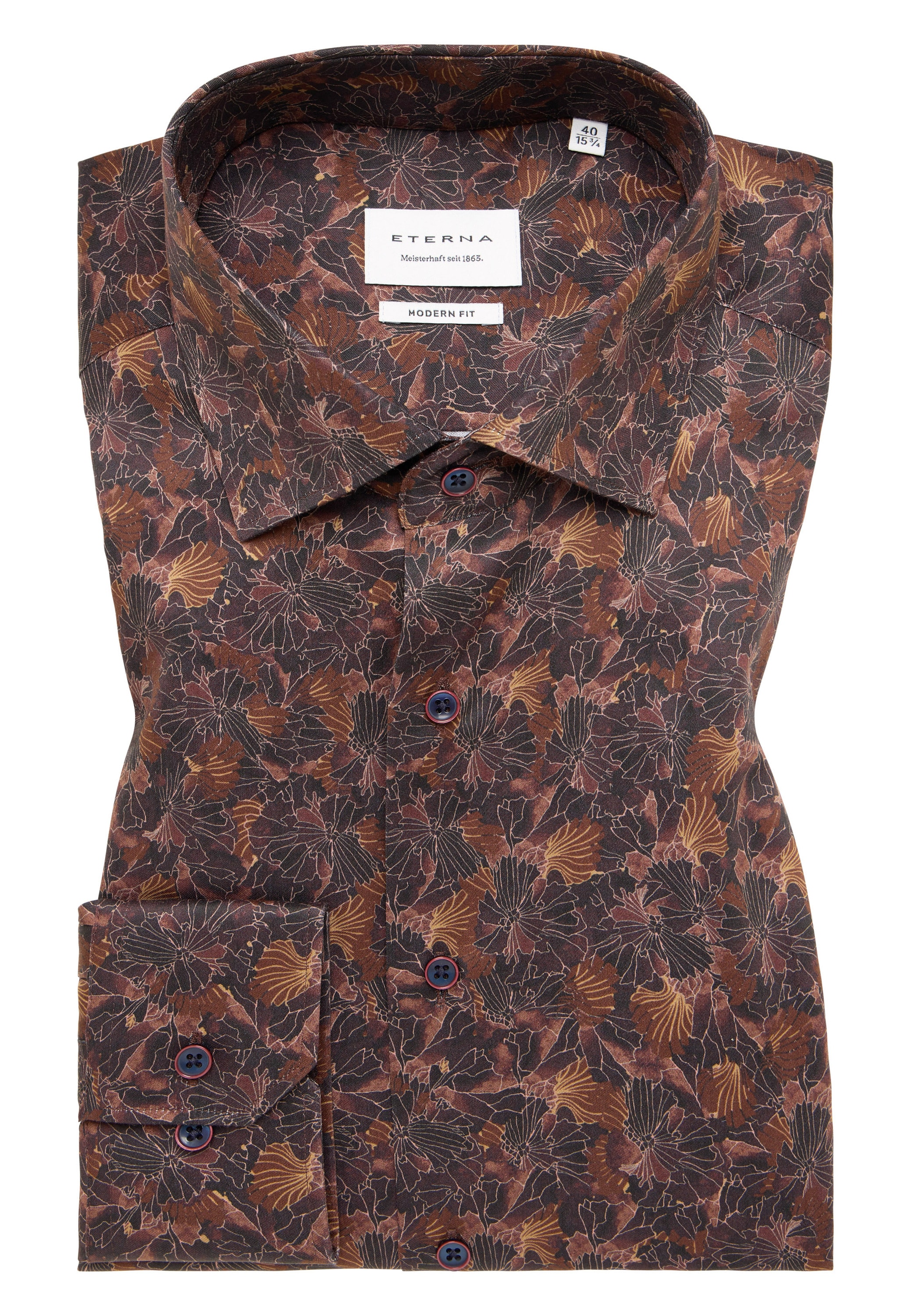 Eterna Langarmhemd »MODERN FIT« NON IRON (bügelfrei)