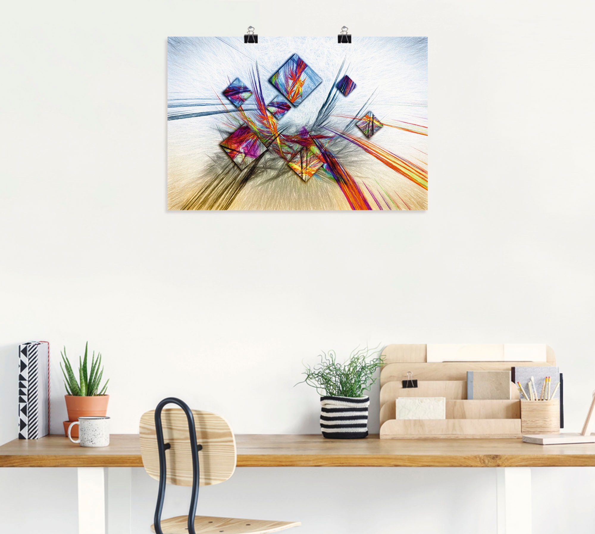 Artland Wandbild »Digitale abstrakte Malerei« Muster 1 Stk. tlg. als Leinwandbild, Poster in verschied. Größen