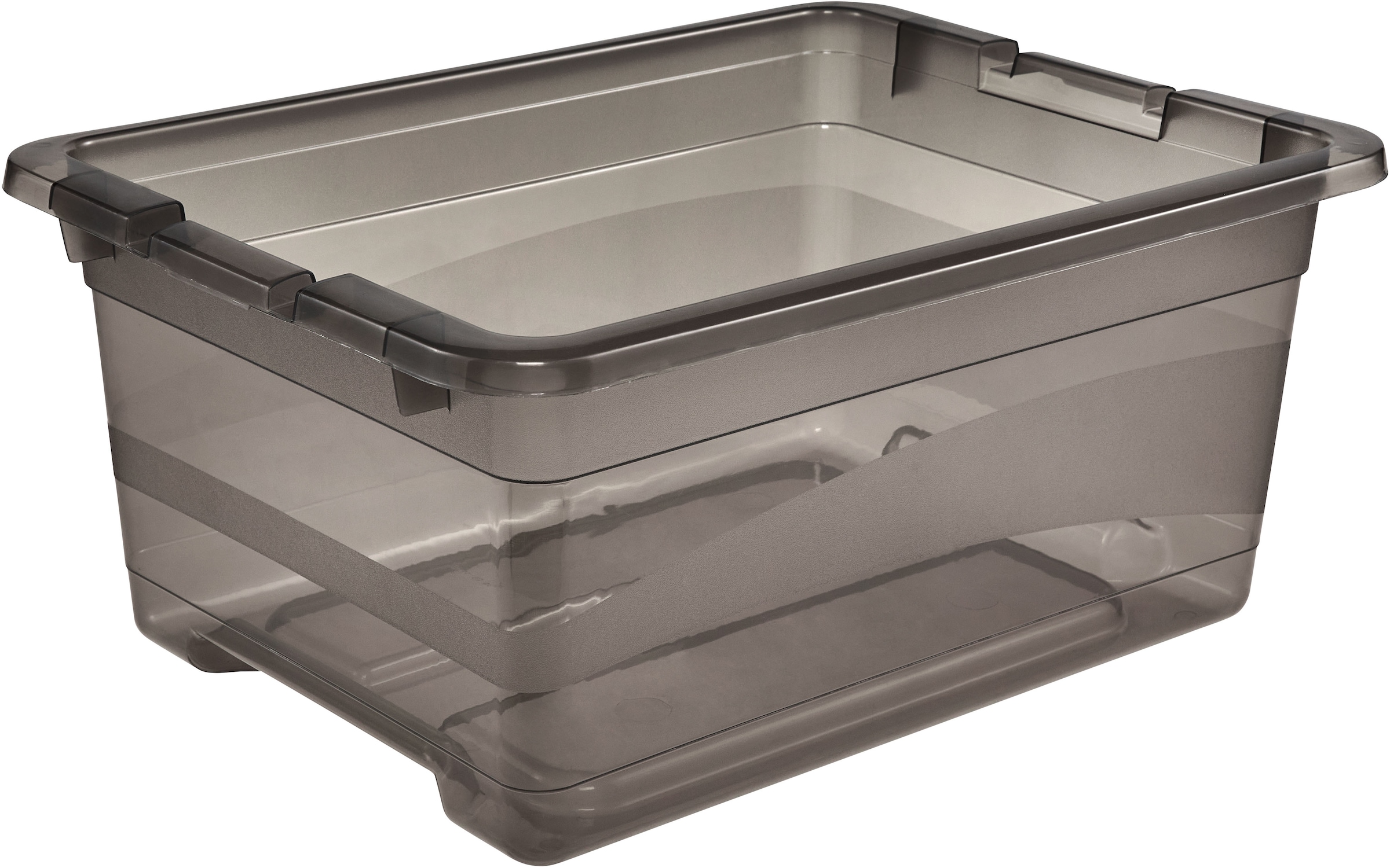 keeeper Aufbewahrungsbox »Cornelia, 6er Set, 12 L, 39,5 x 29,5 x 17,5 cm« durch Clips verschließbar, Griffe am Boden