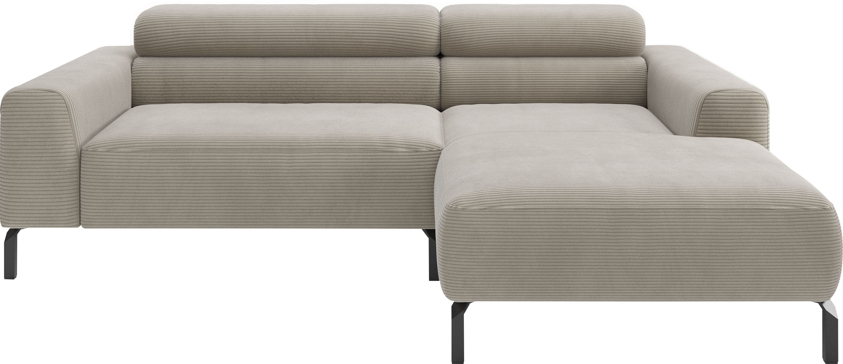 Home affaire Ecksofa "Ecksofa, L-Form, incl. Kopfteilverstellung, Breite 223 cm" wahlweise elektrische Sitztiefenverstellung