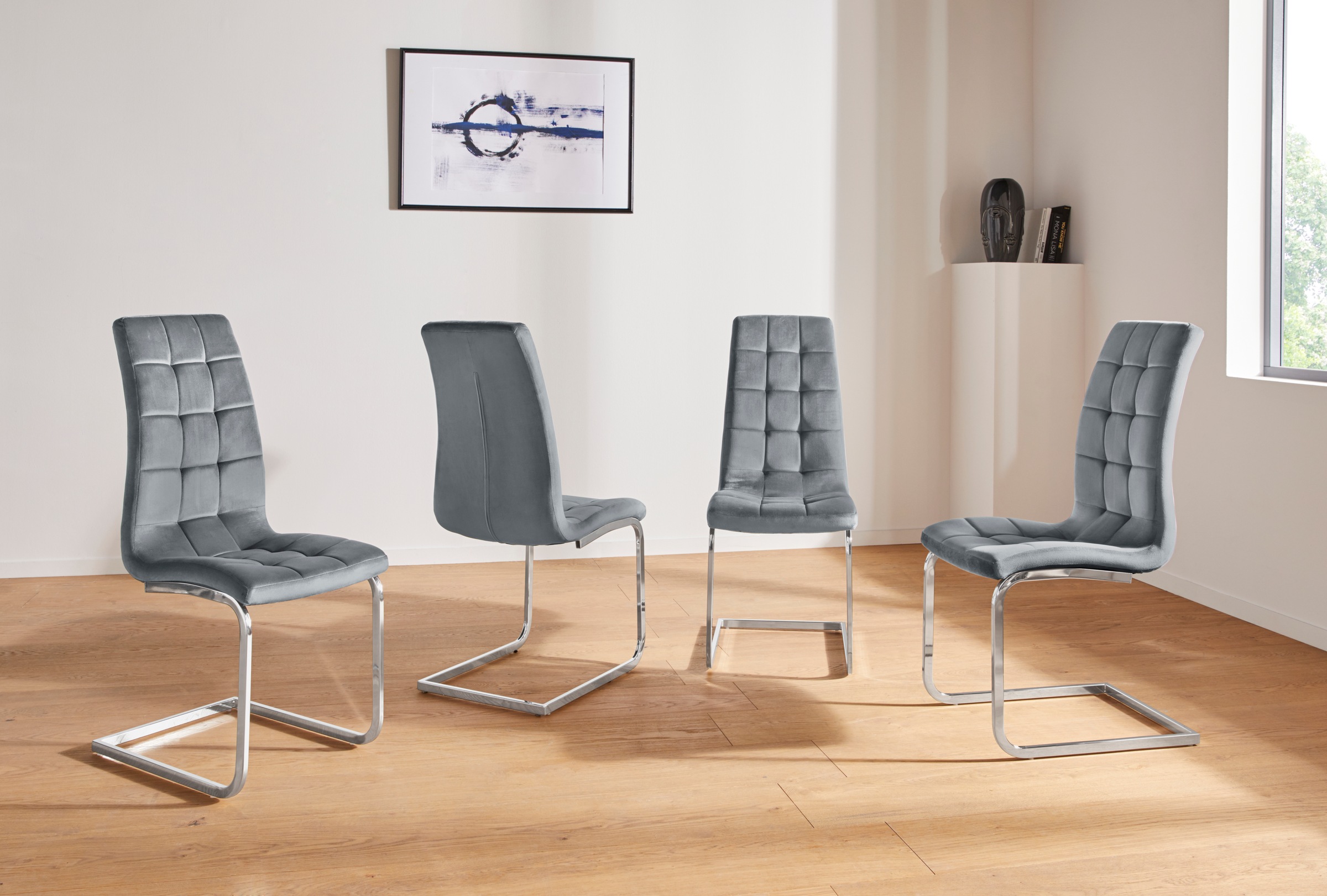 INOSIGN Freischwinger "Lola" (Set) 4 Stk.2 oder 4 Stück, Bezug in Kunstlede günstig online kaufen