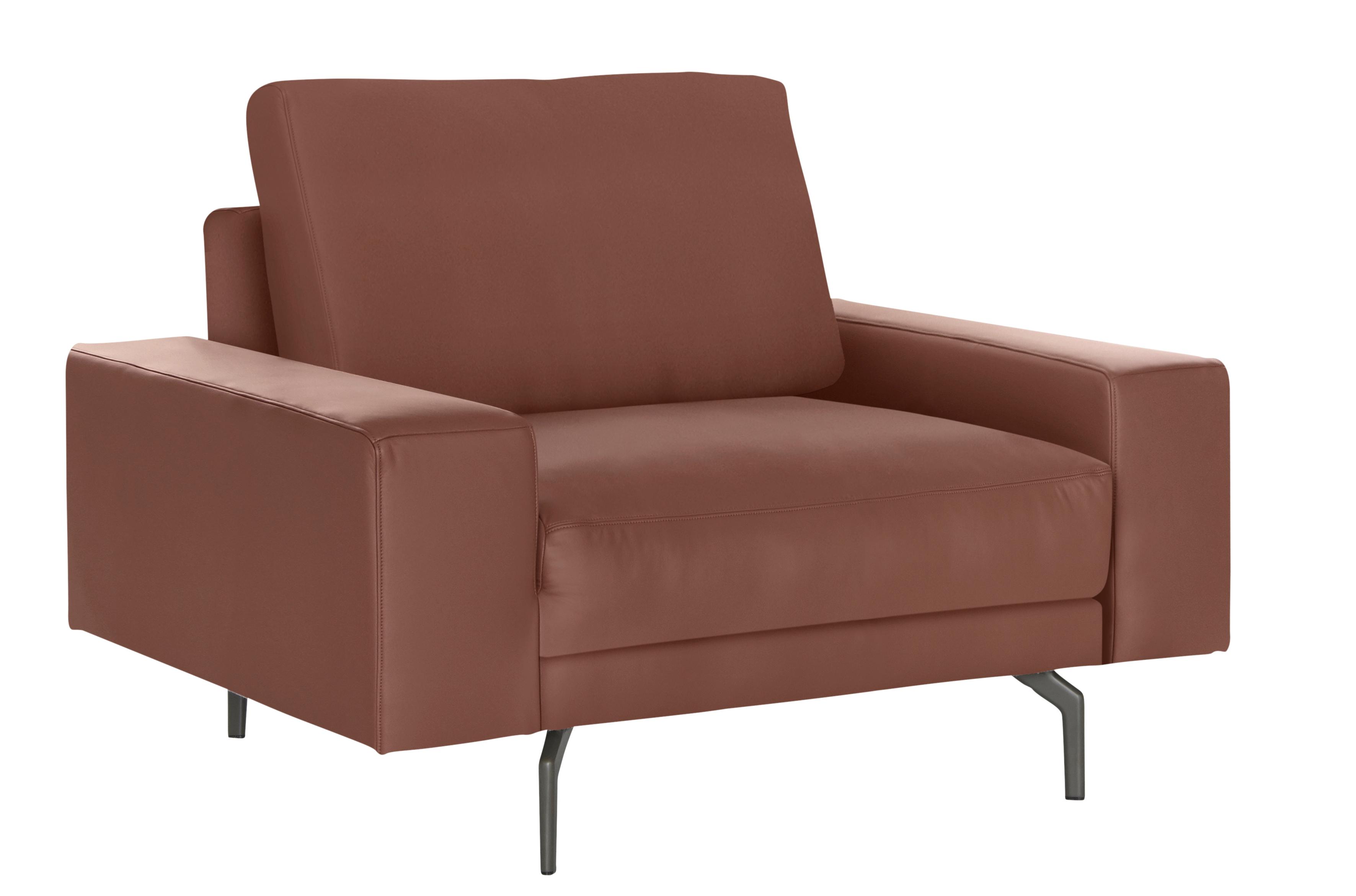 Creation BY ROLF BENZ Sessel "CR.450, Designsessel, Loungesessel" Armlehne breit niedrig, Alugussfüße in umbragrau, Breite 120 cm