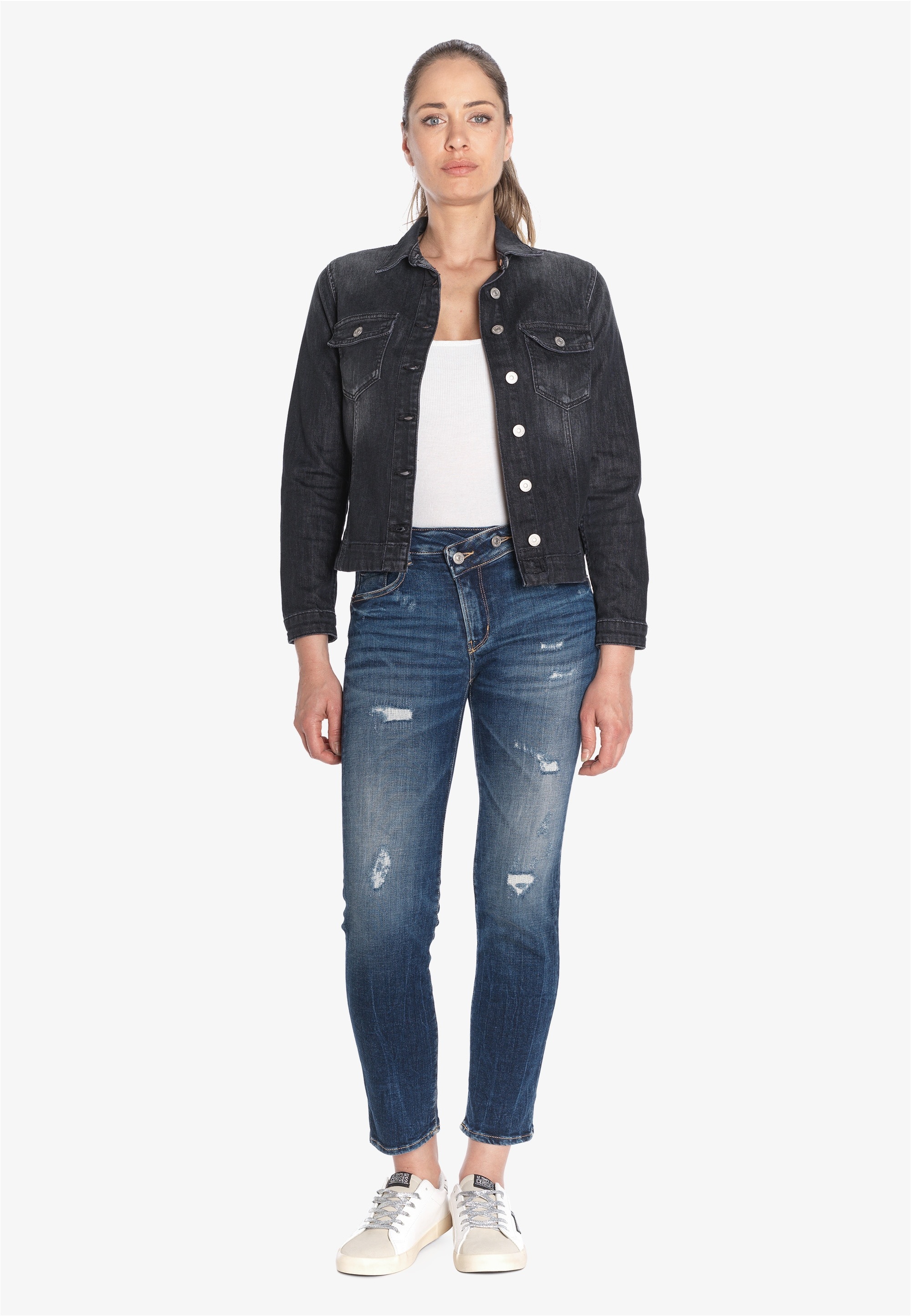 Le Temps Des Cerises Bequeme Jeans »PULPHC16«, im coolen Used-Look