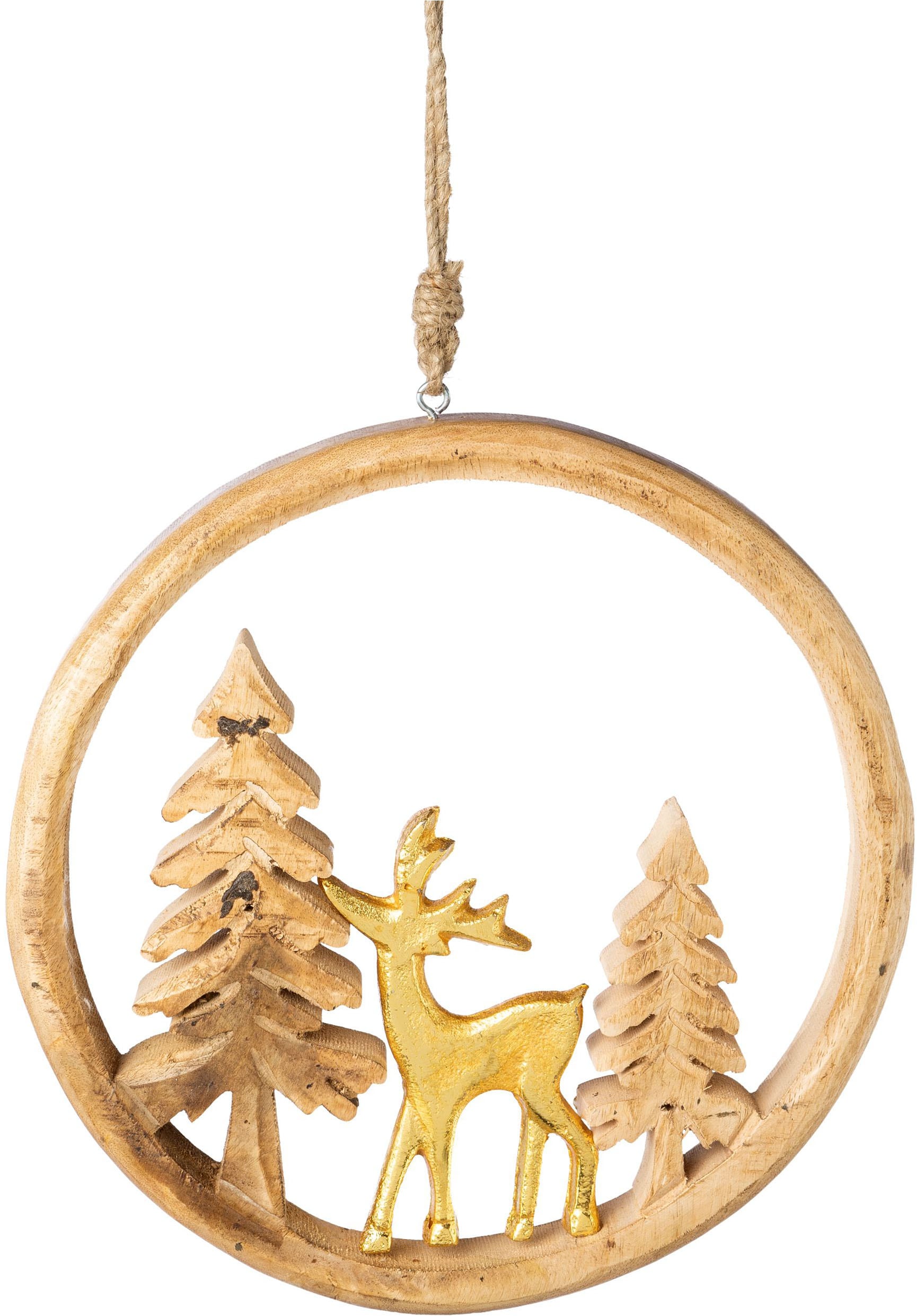 Creativ home Dekohänger "Ringhänger" mit Weihnachtsmotiv