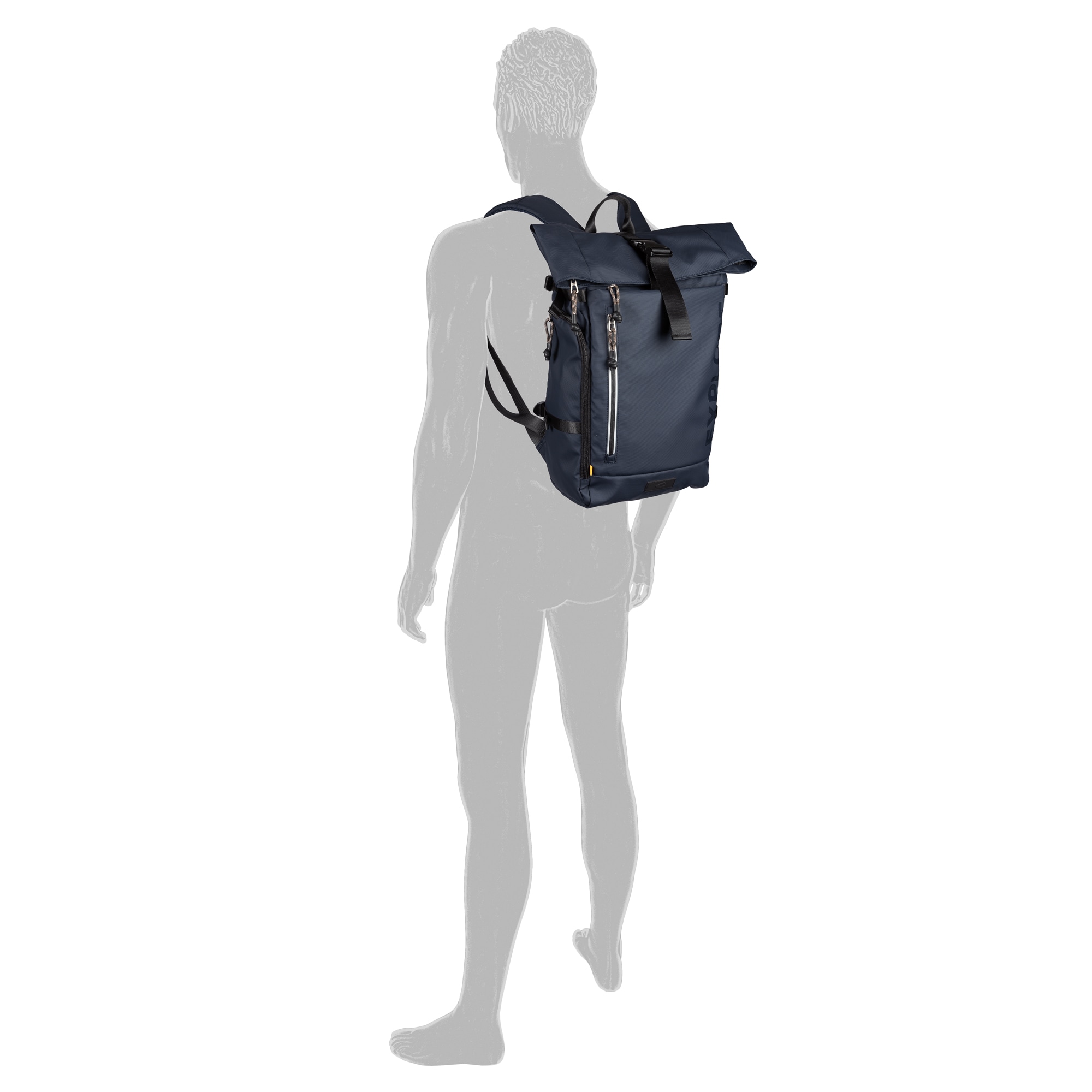 camel active Rucksack »Explore« wasserabweisendes recyceltes Nylon und reflektierende Reißverschlüsse