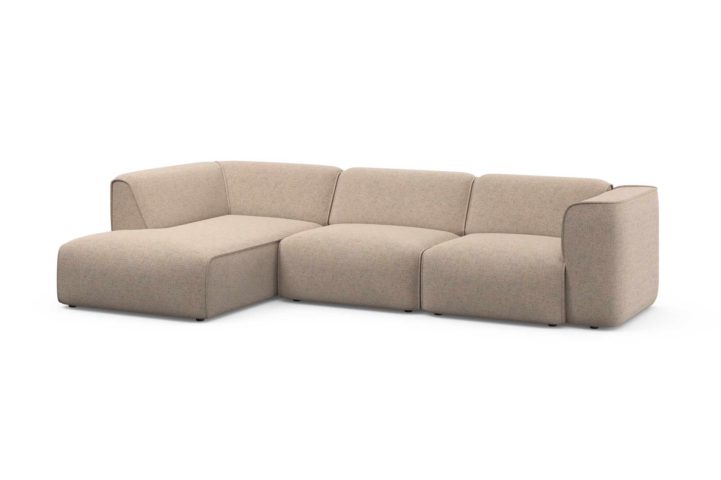 Ecksofa OTTO HOME "Merid L-Form, B: 295 cm - OTTO. Verlässliche Qualität.", grau (taupe), B:295cm H:70cm T:162cm, 100% Polyester, Sofas, Ecksofa, jederzeit durch Module erweiterbar 3