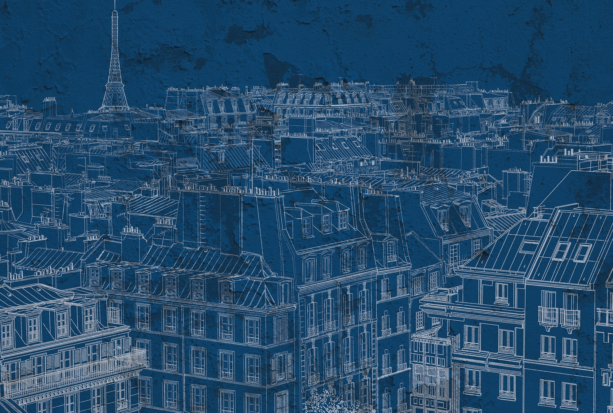 Architects Paper Fototapete "Atelier 47 View of Paris 1" Stadt glatt Vlies, Wand, Schräge, Decke