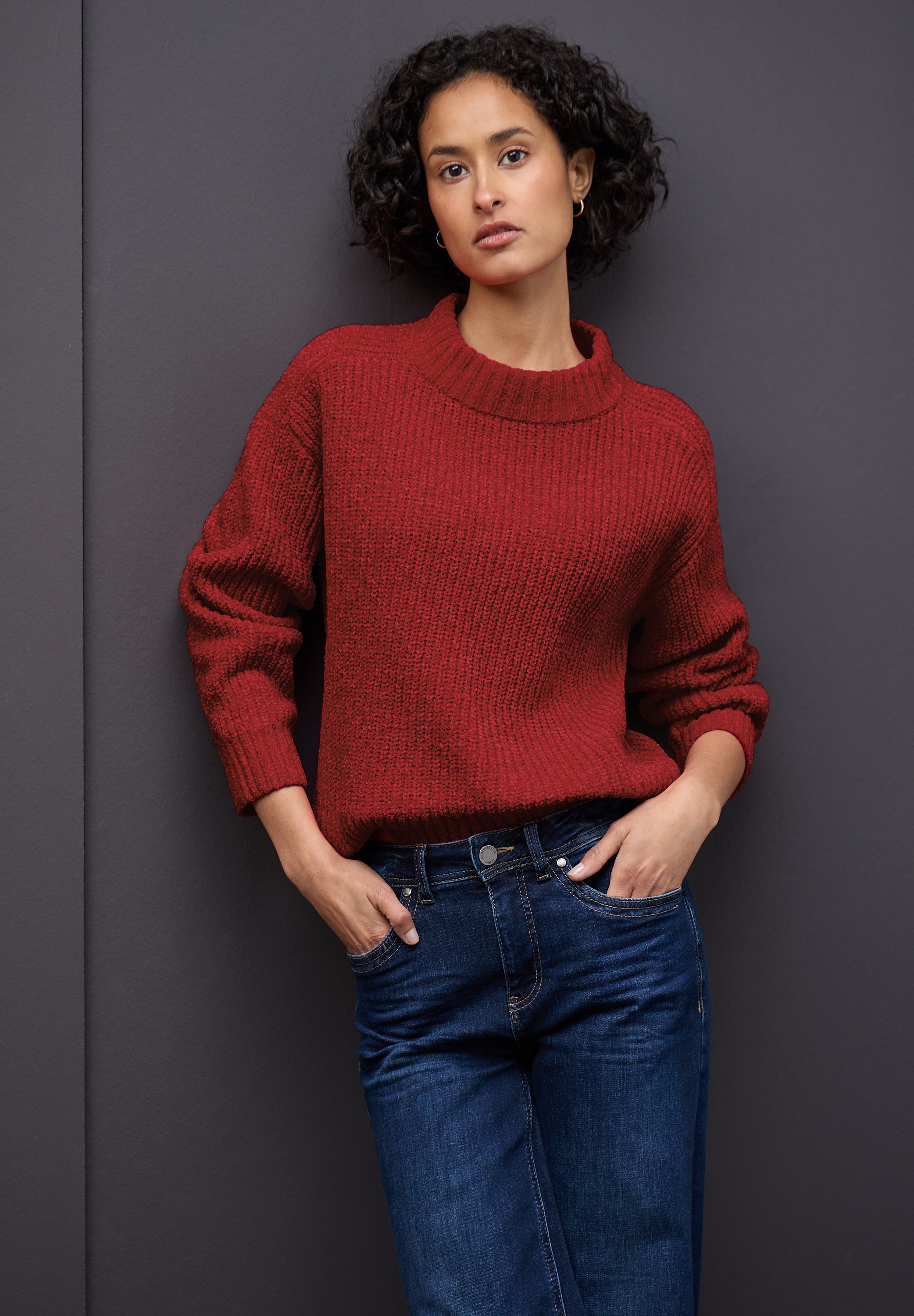 STREET ONE Strickpullover aus softem Materialmix günstig online kaufen