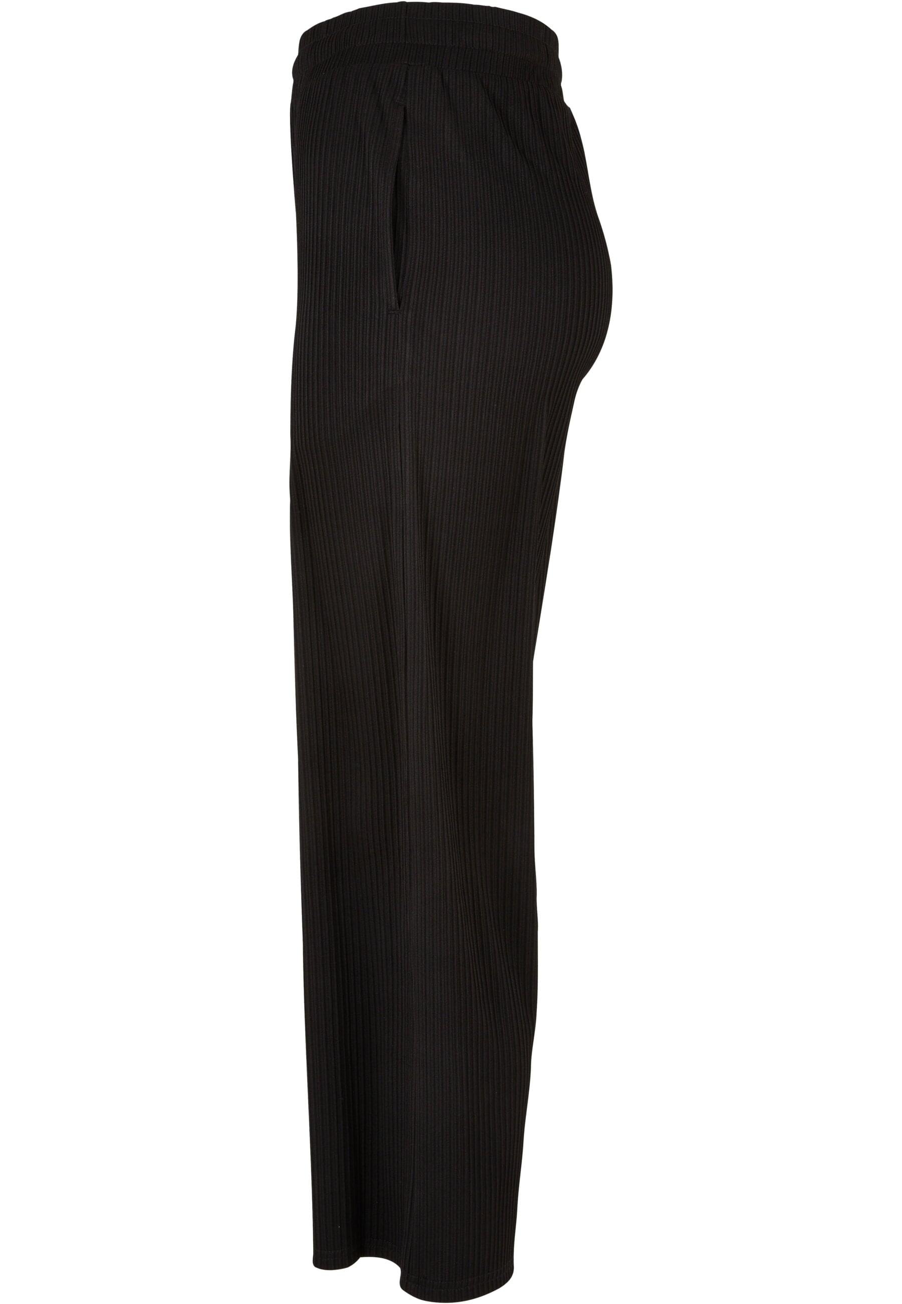 URBAN CLASSICS Bequeme Jeans »Urban Classics Damen Ladies Straight Leg Rib Interlock Culotte«, (1 tlg.)