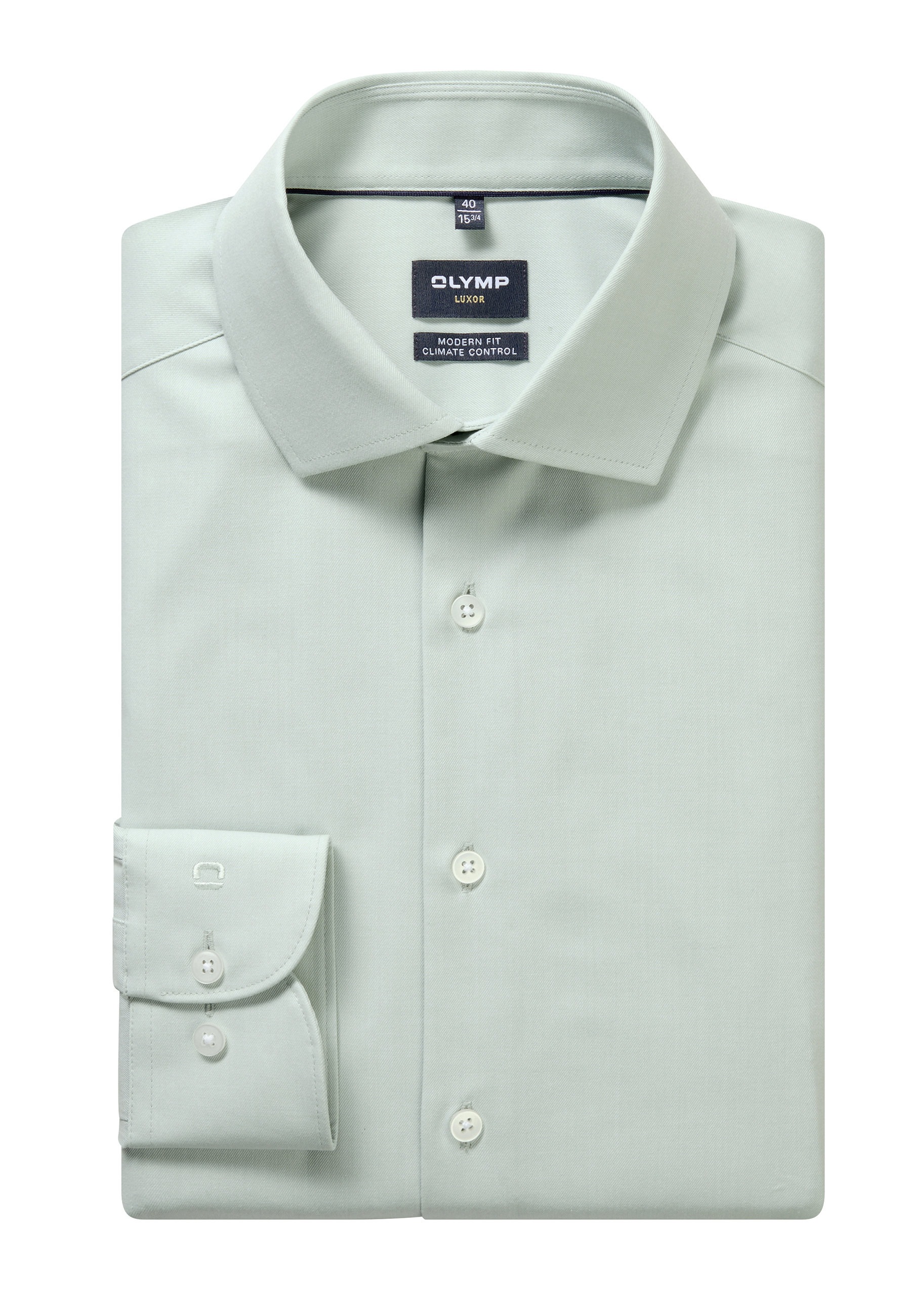 Businesshemd OLYMP "OLYMP Luxor 24/Seven, modern fit, Global Kent", Herren, Gr. 42, Normaler Arm, limone, 64% Baumwolle, 27% Polyester, 9% Elasthan, Hemden 3