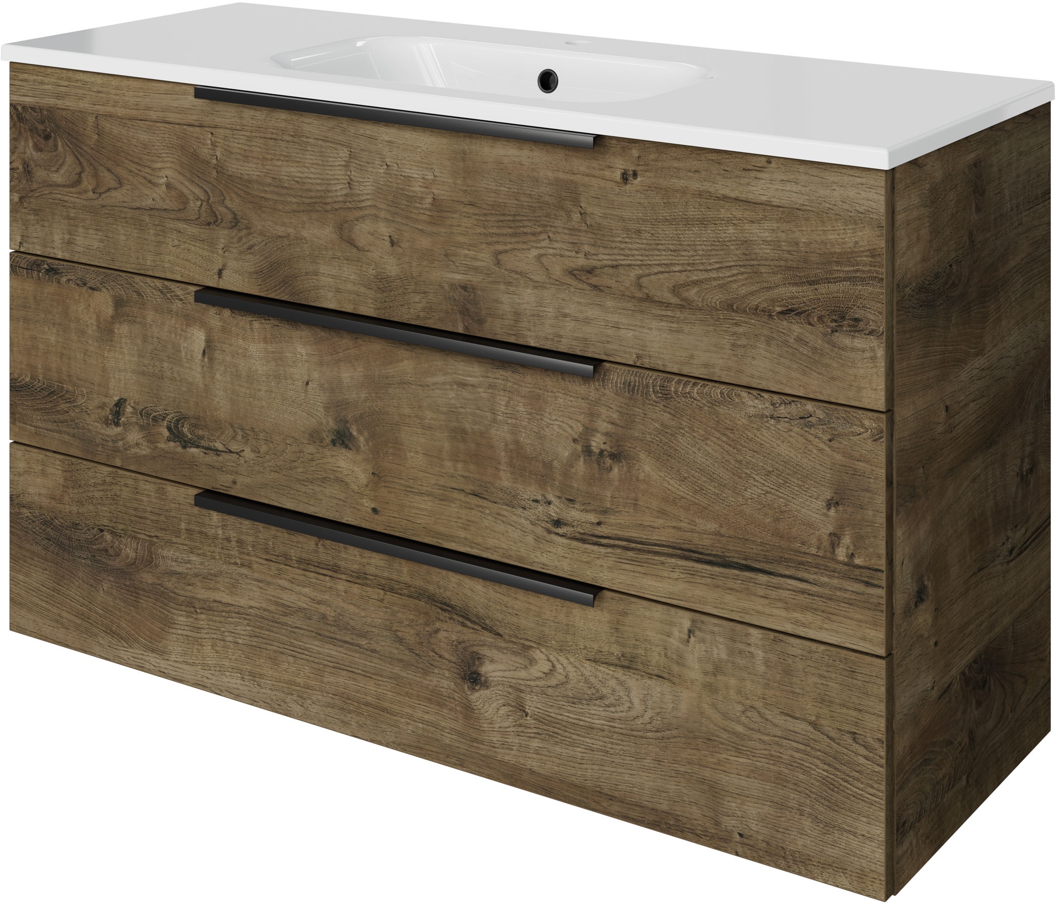 Saphir Badmöbel-Set "Mineralmarmor-Waschtisch mit Waschtischunterschrank" 2 Stk. tlg.