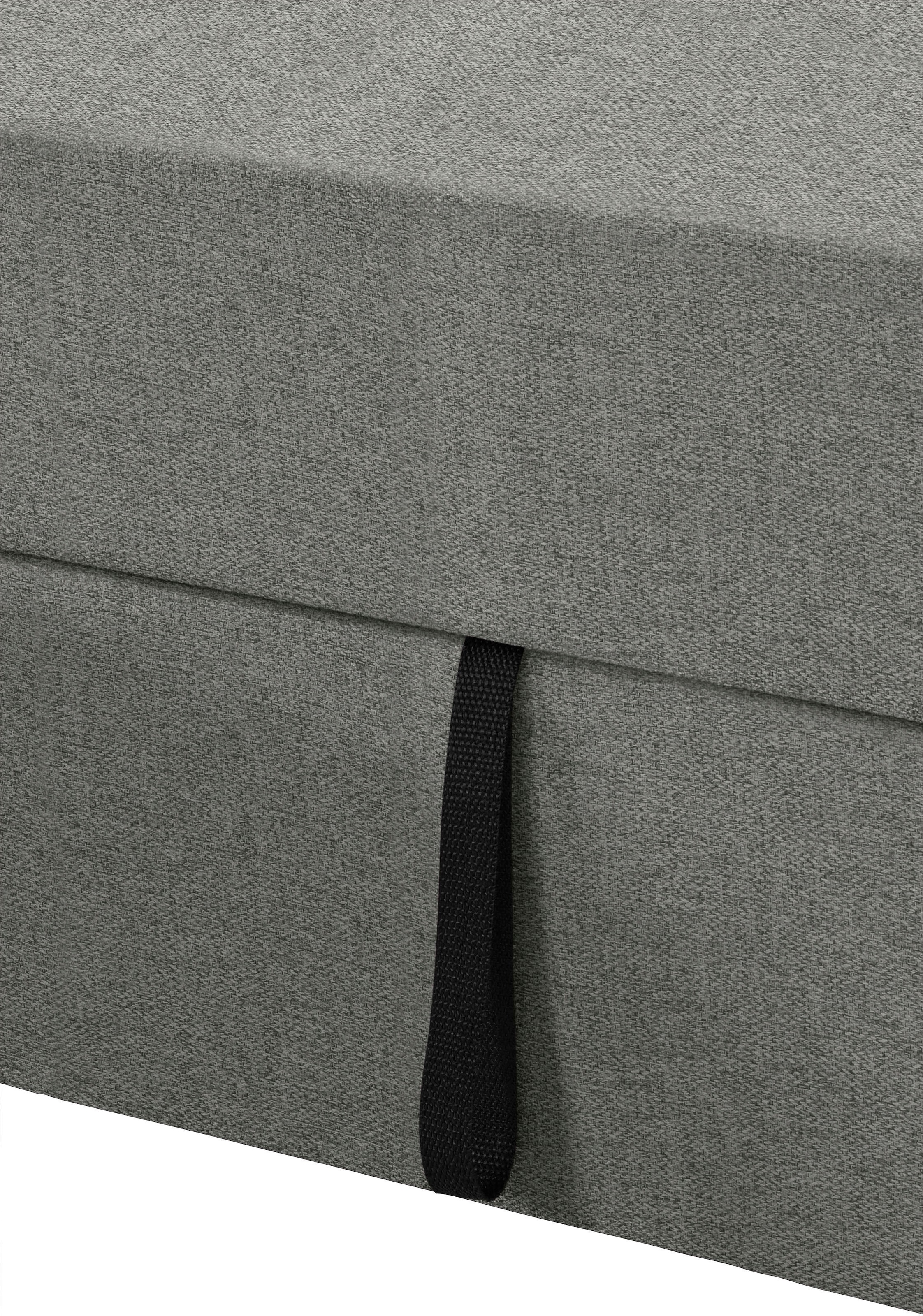 DOMO collection Ecksofa »Sarafina zeitlos und komfortabel, optional mit Federkern, L-Form«, wahlweise mit Bettfunktion