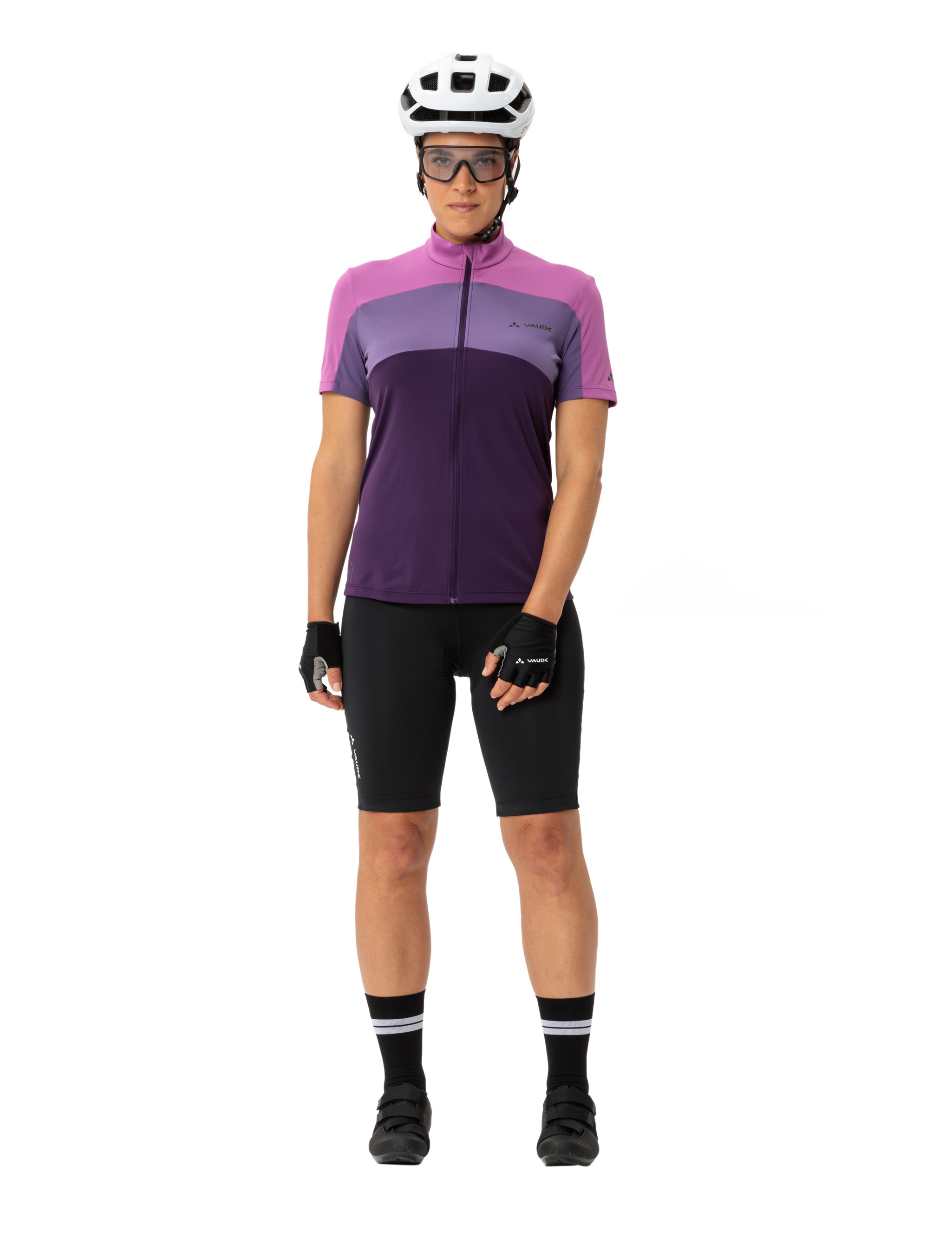 VAUDE Radtrikot »WOMEN'S MATERA FZ TRICOT«, Fahrradshirt Colorblocking