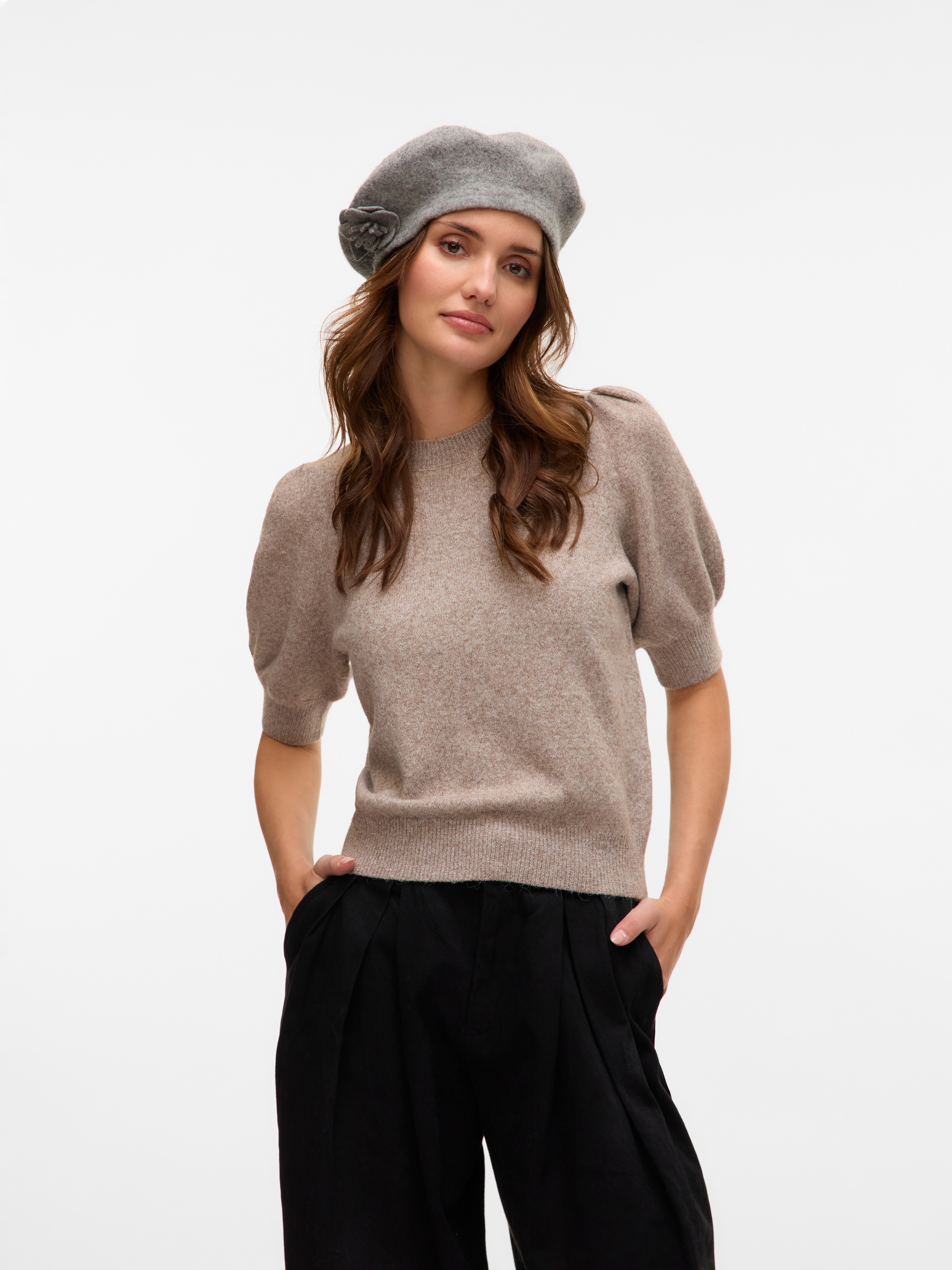 Vero Moda Strickpullover "VMDOFFY 2/4 O-NECK PULLOVER GA NOOS", mit leichte günstig online kaufen